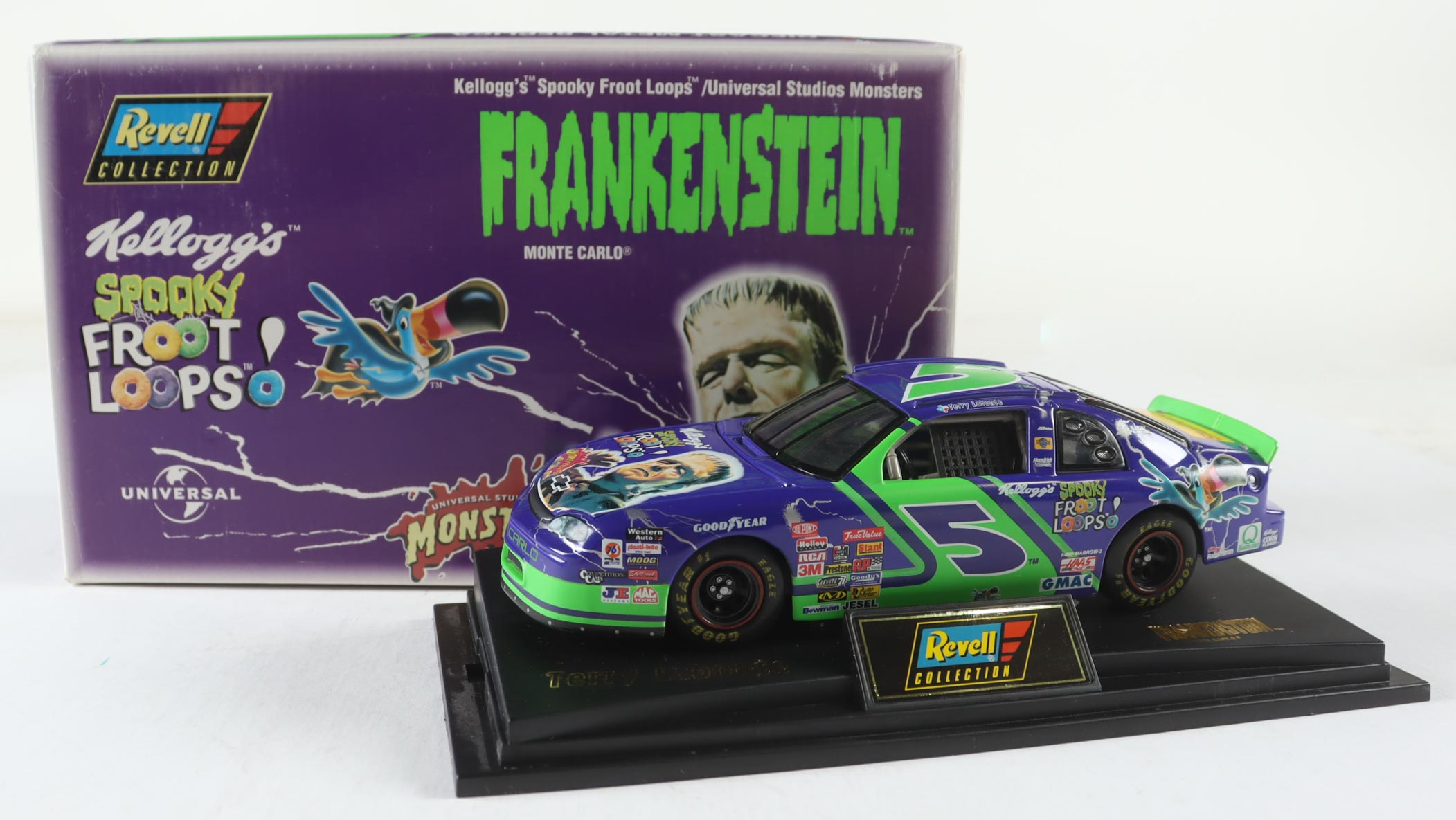 Terry Labonte #5 Kellog's Spooky Froot Loops - 1997 Monte Carlo 1:24 Scale Diecast Car at PristineAuction.com Terry Labonte #5 Kellog's Spooky Froot Loops - 1997 Monte Carlo 1:24 Scale Diecast Car at PristineAuction.com