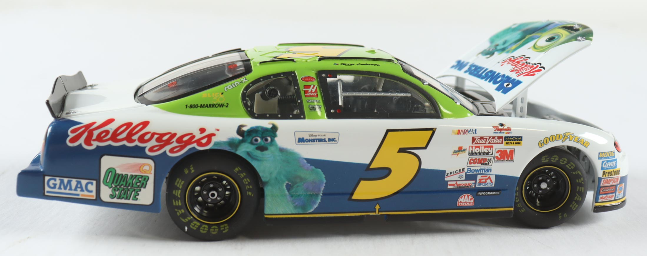 Terry Labonte #5 Kellogg's Monsters Inc - 2001 Monte Carlo 1:24 Scale Diecast Car at PristineAuction.com Terry Labonte #5 Kellogg's Monsters Inc - 2001 Monte Carlo 1:24 Scale Diecast Car at PristineAuction.com