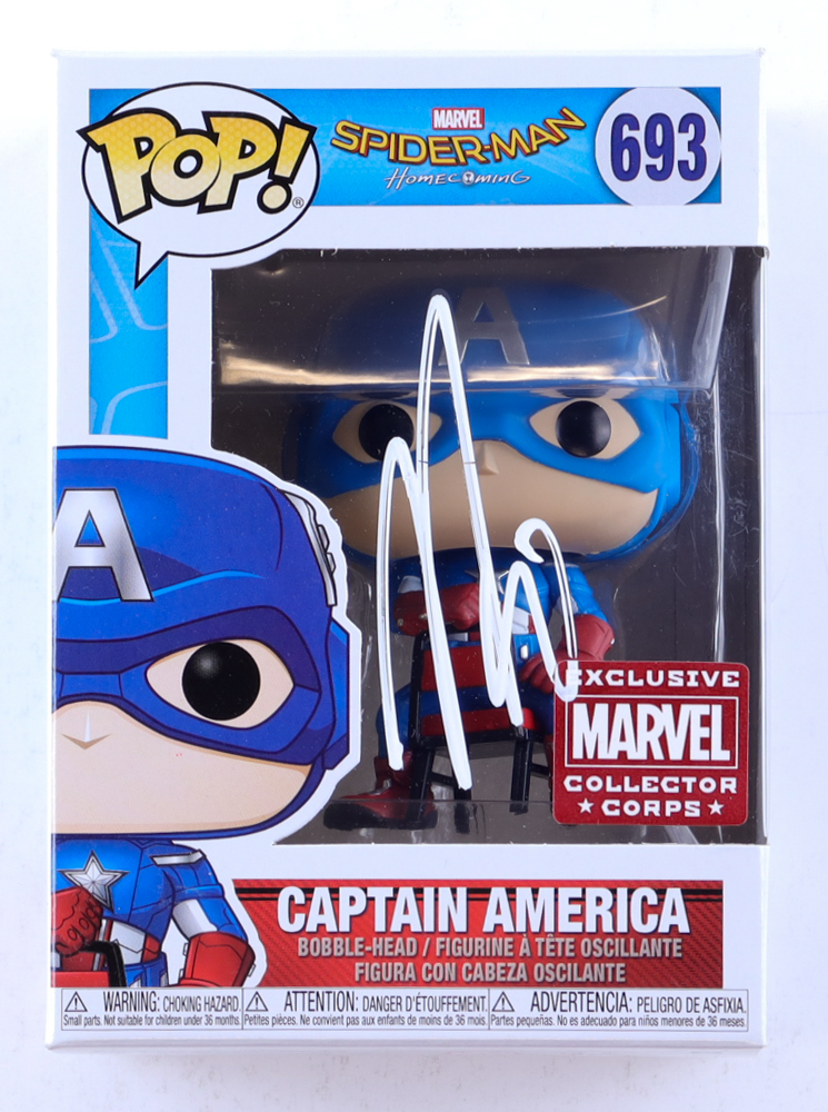 Nick Daiz (UFC) Signed "Spider-Man Homecoming" #693 Captain America Funko Pop Inscribed "Dont Be Scared Homie" (JSA) at PristineAuction.com Nick Daiz (UFC) Signed "Spider-Man Homecoming" #693 Captain America Funko Pop Inscribed "Dont Be Scared Homie" (JSA) at PristineAuction.com
