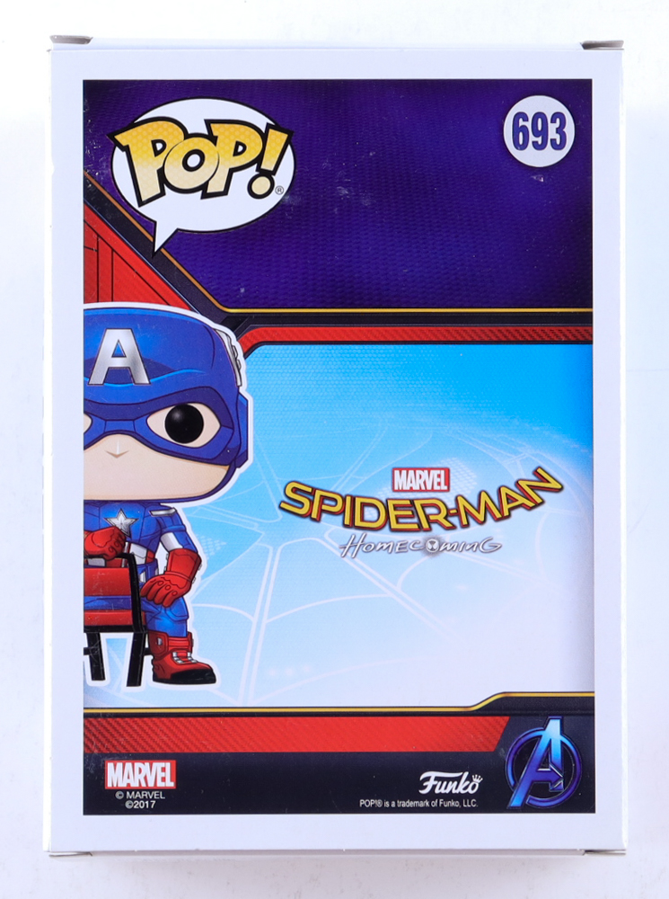 Nick Daiz (UFC) Signed "Spider-Man Homecoming" #693 Captain America Funko Pop Inscribed "Dont Be Scared Homie" (JSA) at PristineAuction.com Nick Daiz (UFC) Signed "Spider-Man Homecoming" #693 Captain America Funko Pop Inscribed "Dont Be Scared Homie" (JSA) at PristineAuction.com