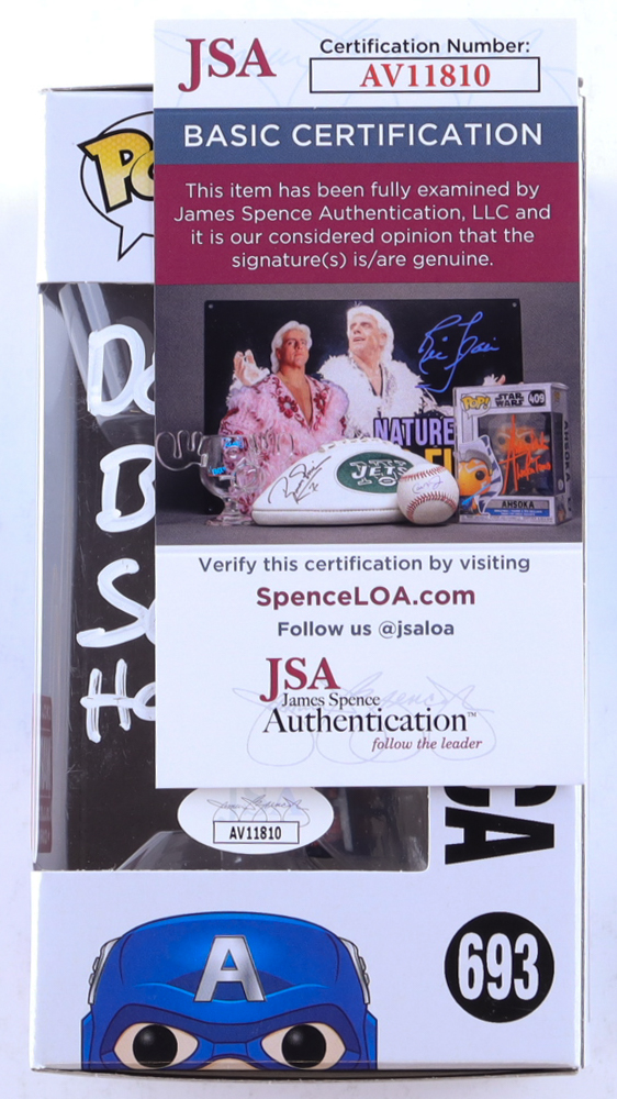 Nick Daiz (UFC) Signed "Spider-Man Homecoming" #693 Captain America Funko Pop Inscribed "Dont Be Scared Homie" (JSA) at PristineAuction.com Nick Daiz (UFC) Signed "Spider-Man Homecoming" #693 Captain America Funko Pop Inscribed "Dont Be Scared Homie" (JSA) at PristineAuction.com