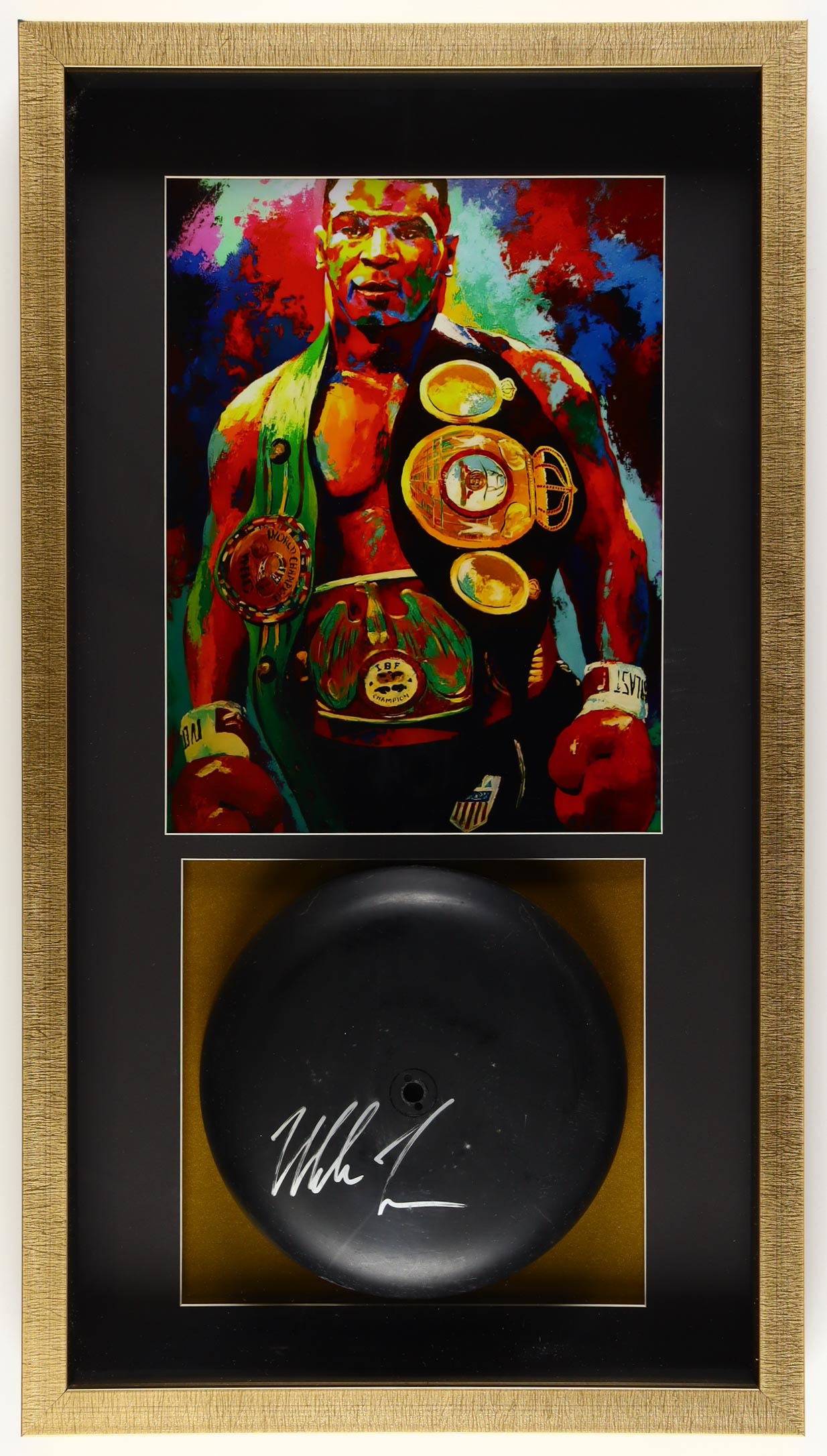 Mike Tyson Signed Boxing Ring Bell Shadowbox Display (Tyson) at PristineAuction.com Mike Tyson Signed Boxing Ring Bell Shadowbox Display (Tyson) at PristineAuction.com