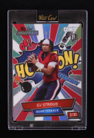 CJ Stroud 2023 Wild Card Alumination Comix Rainbow Silver #ACCS #03/35 RC at PristineAuction.com