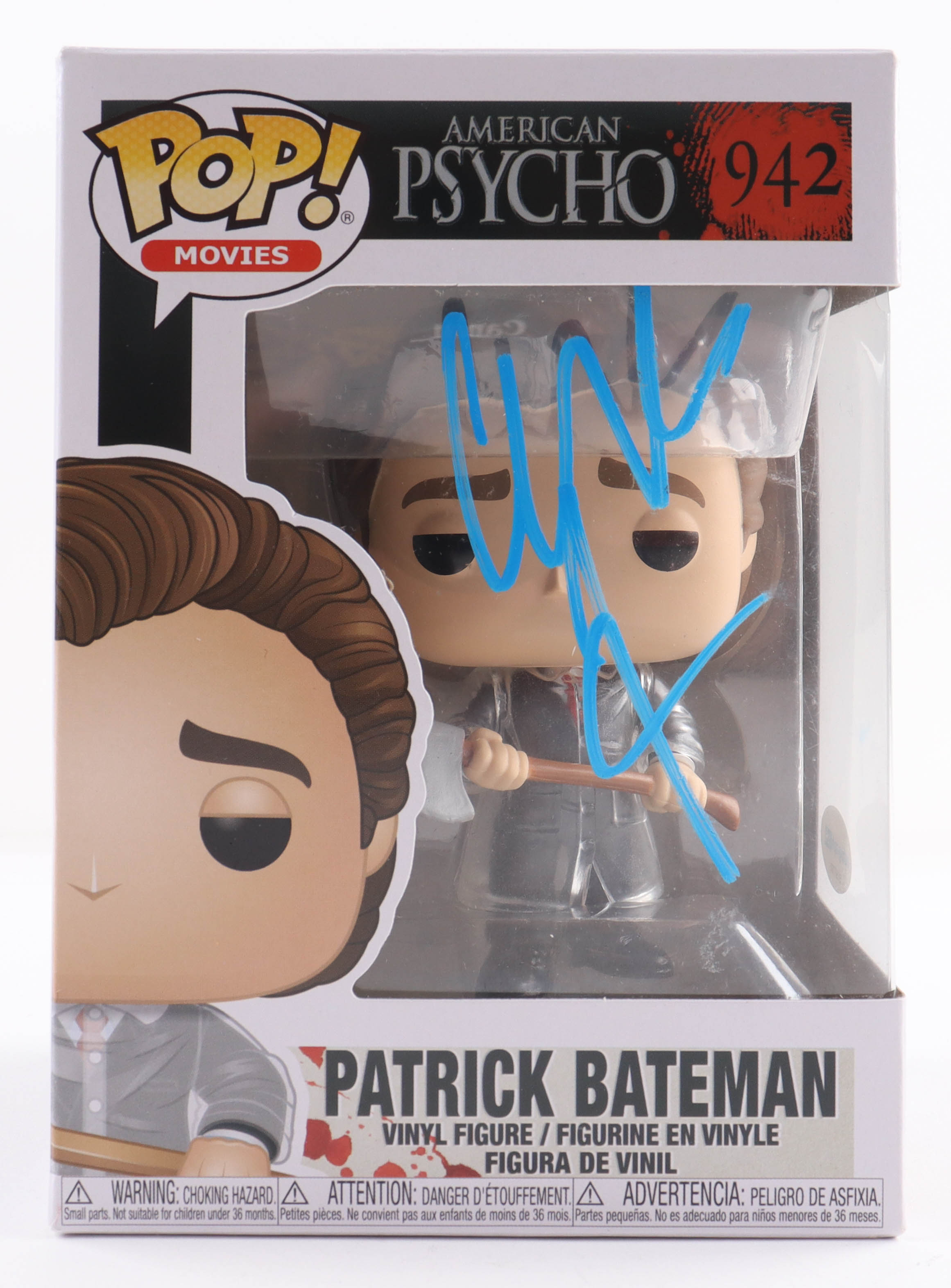 Christian Bale Signed "American Psycho" #942 Patrick Bateman Funko Pop! Vinyl Figure (ACOA) at PristineAuction.com Christian Bale Signed "American Psycho" #942 Patrick Bateman Funko Pop! Vinyl Figure (ACOA) at PristineAuction.com