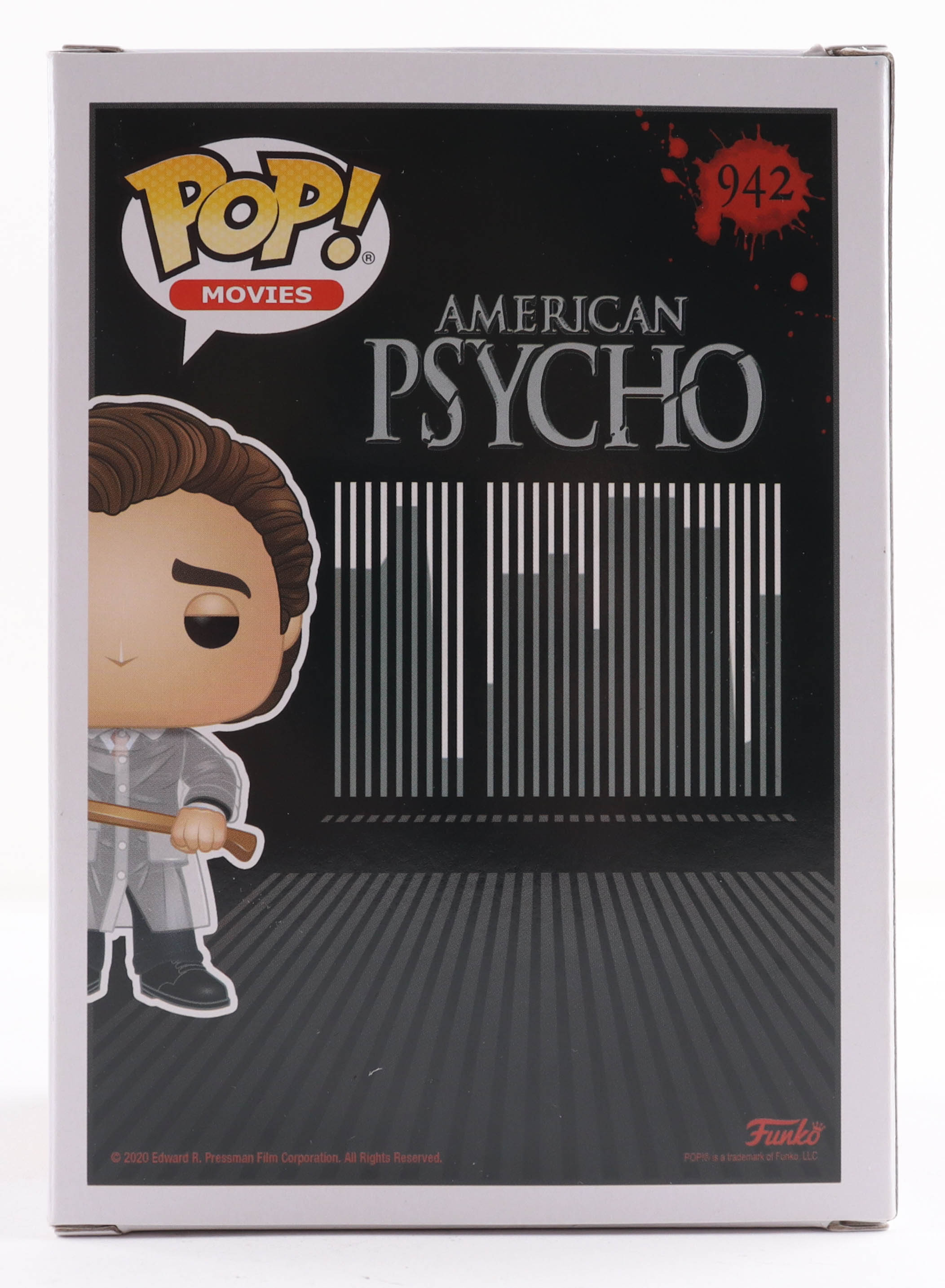 Christian Bale Signed "American Psycho" #942 Patrick Bateman Funko Pop! Vinyl Figure (ACOA) at PristineAuction.com Christian Bale Signed "American Psycho" #942 Patrick Bateman Funko Pop! Vinyl Figure (ACOA) at PristineAuction.com
