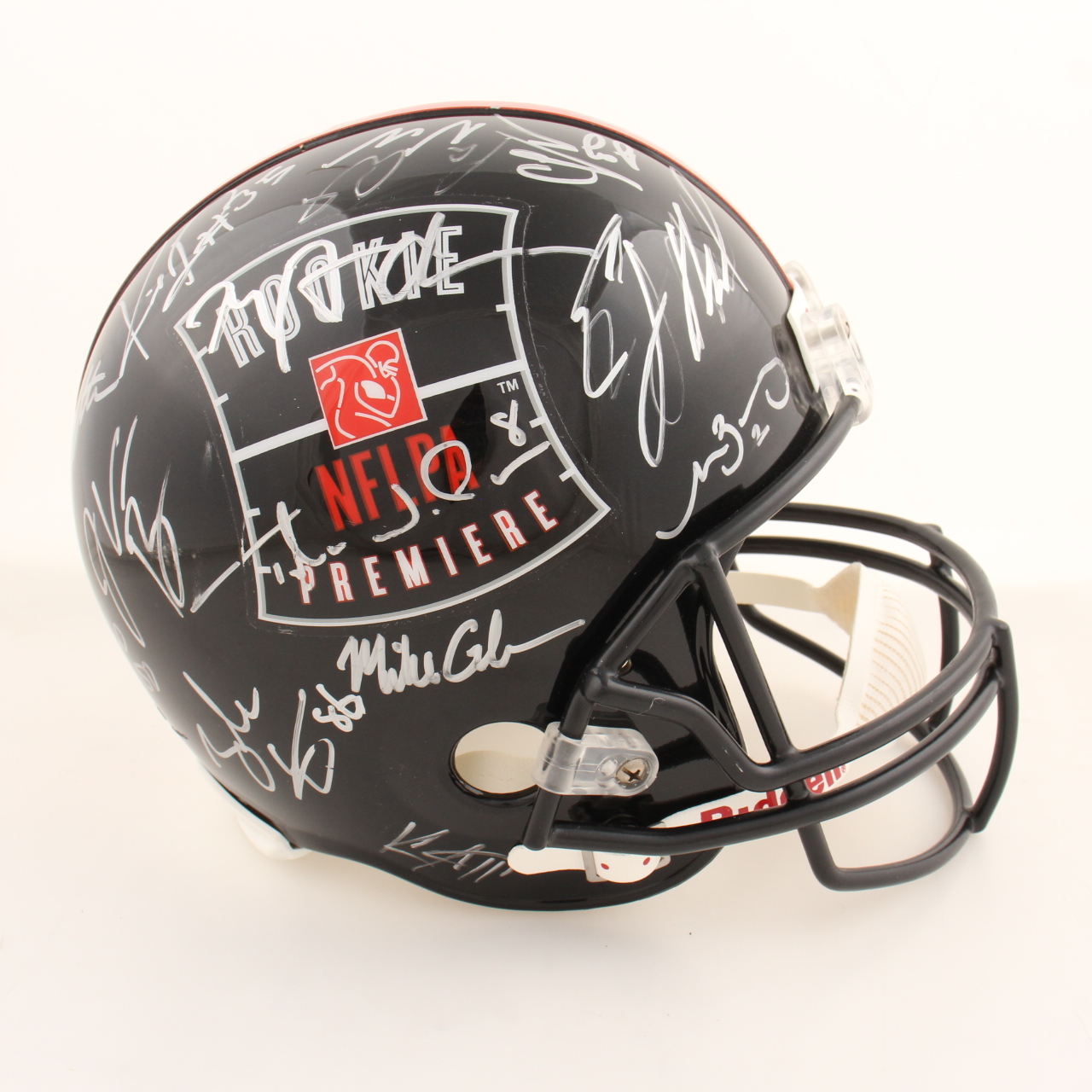 2013 NFL Rookie Premiere Full-Size Helmet Signed by (37) with Keenan Allen, Mike Gillislee, Zach Ertz, Manti Te'o, Quinton Patton (Beckett) at PristineAuction.com 2013 NFL Rookie Premiere Full-Size Helmet Signed by (37) with Keenan Allen, Mike Gillislee, Zach Ertz, Manti Te'o, Quinton Patton (Beckett) at PristineAuction.com