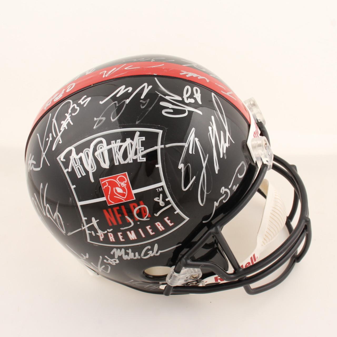 2013 NFL Rookie Premiere Full-Size Helmet Signed by (37) with Keenan Allen, Mike Gillislee, Zach Ertz, Manti Te'o, Quinton Patton (Beckett) at PristineAuction.com 2013 NFL Rookie Premiere Full-Size Helmet Signed by (37) with Keenan Allen, Mike Gillislee, Zach Ertz, Manti Te'o, Quinton Patton (Beckett) at PristineAuction.com