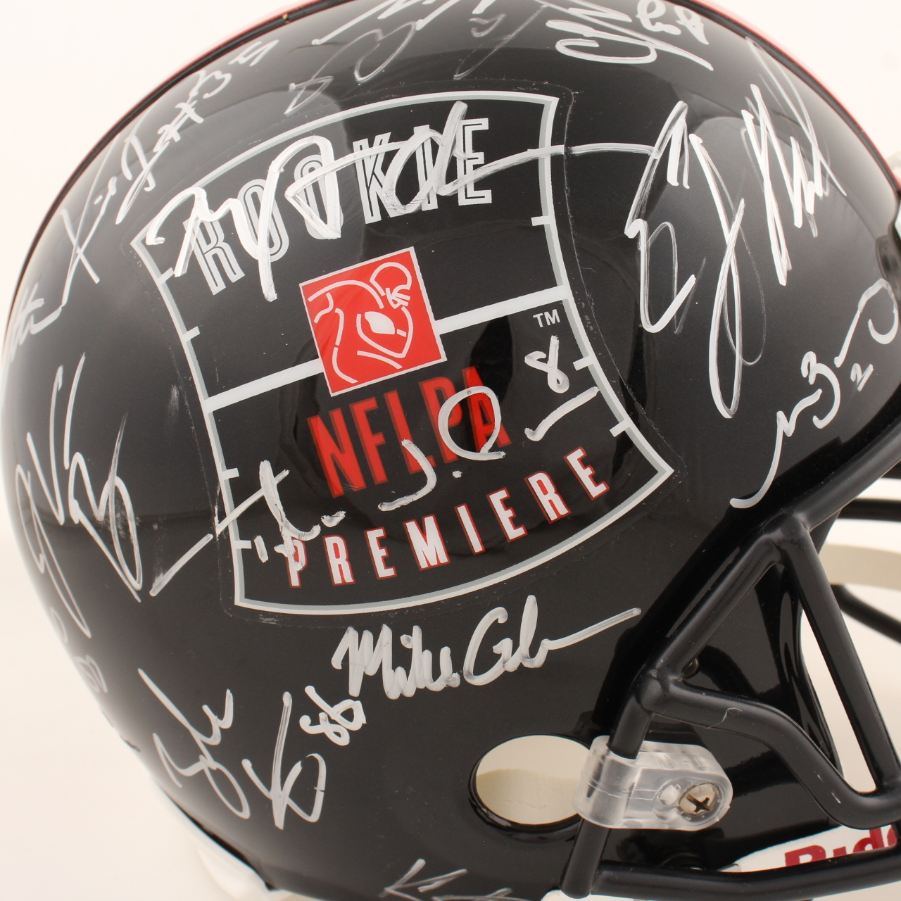 2013 NFL Rookie Premiere Full-Size Helmet Signed by (37) with Keenan Allen, Mike Gillislee, Zach Ertz, Manti Te'o, Quinton Patton (Beckett) at PristineAuction.com 2013 NFL Rookie Premiere Full-Size Helmet Signed by (37) with Keenan Allen, Mike Gillislee, Zach Ertz, Manti Te'o, Quinton Patton (Beckett) at PristineAuction.com