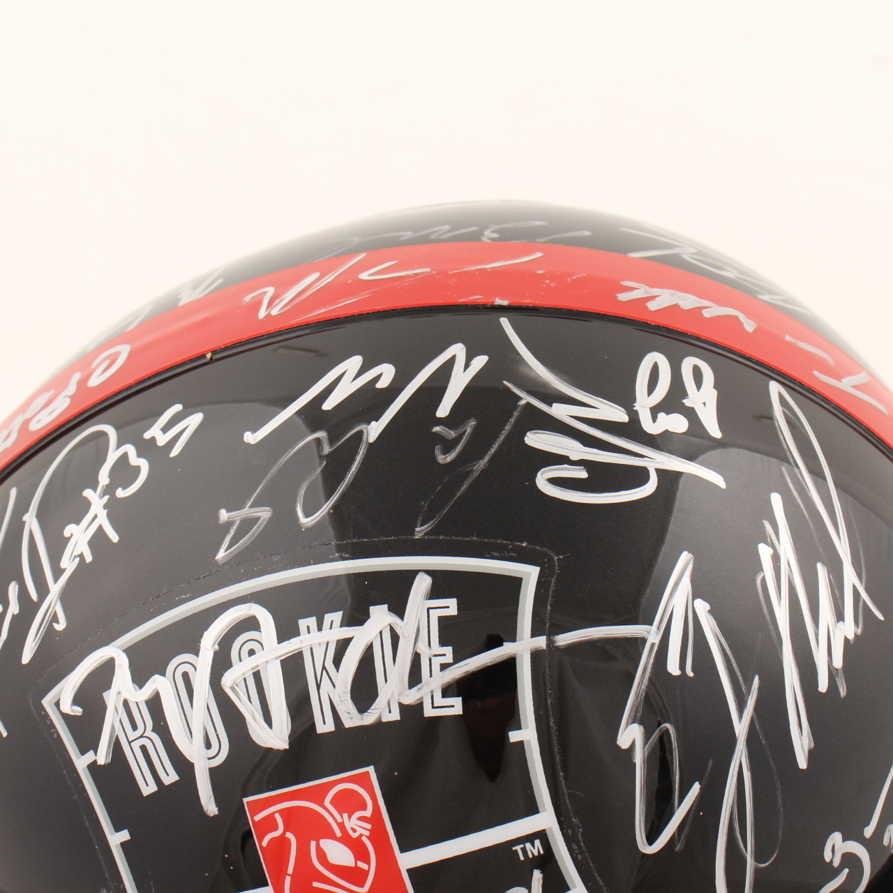 2013 NFL Rookie Premiere Full-Size Helmet Signed by (37) with Keenan Allen, Mike Gillislee, Zach Ertz, Manti Te'o, Quinton Patton (Beckett) at PristineAuction.com 2013 NFL Rookie Premiere Full-Size Helmet Signed by (37) with Keenan Allen, Mike Gillislee, Zach Ertz, Manti Te'o, Quinton Patton (Beckett) at PristineAuction.com