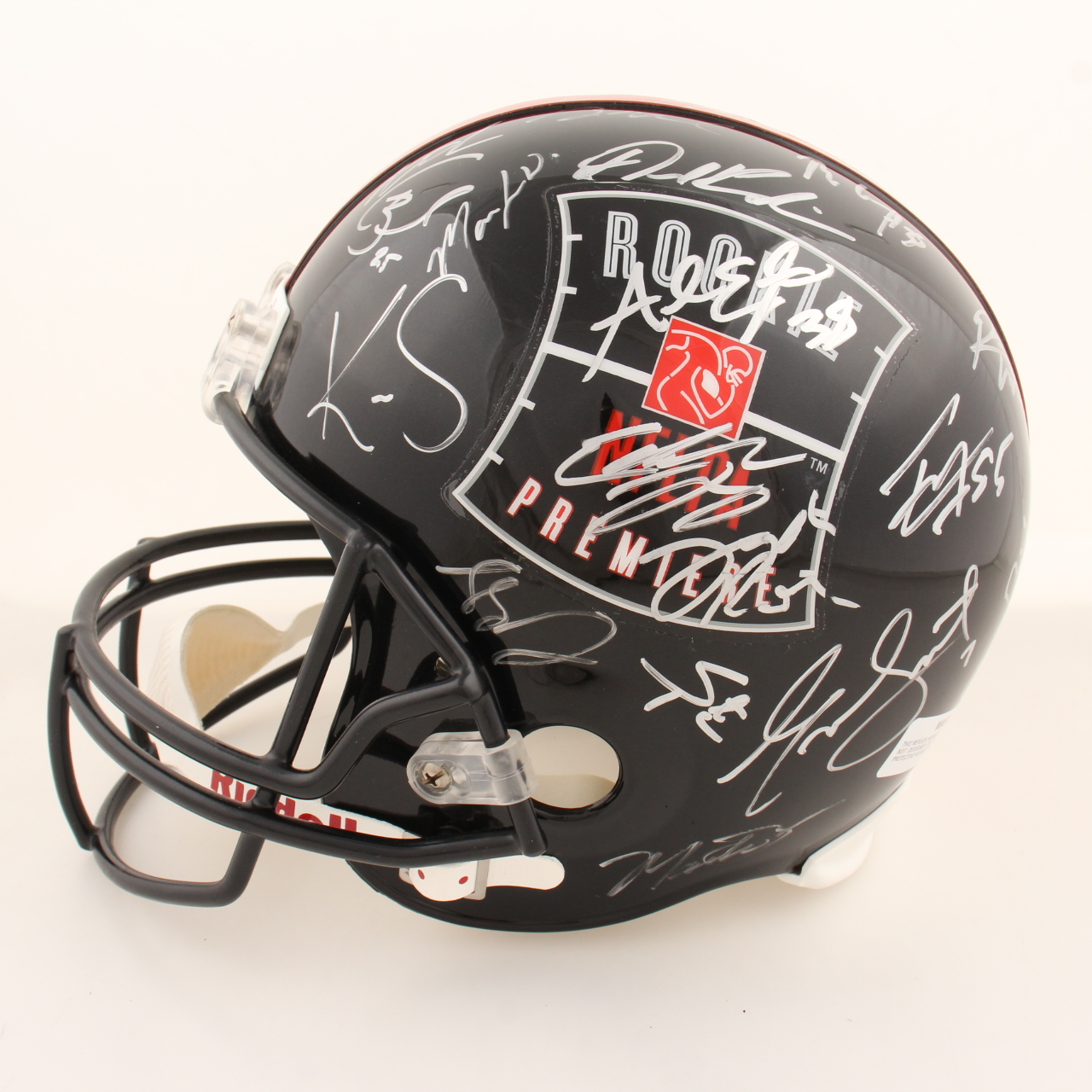 2013 NFL Rookie Premiere Full-Size Helmet Signed by (37) with Keenan Allen, Mike Gillislee, Zach Ertz, Manti Te'o, Quinton Patton (Beckett) at PristineAuction.com 2013 NFL Rookie Premiere Full-Size Helmet Signed by (37) with Keenan Allen, Mike Gillislee, Zach Ertz, Manti Te'o, Quinton Patton (Beckett) at PristineAuction.com