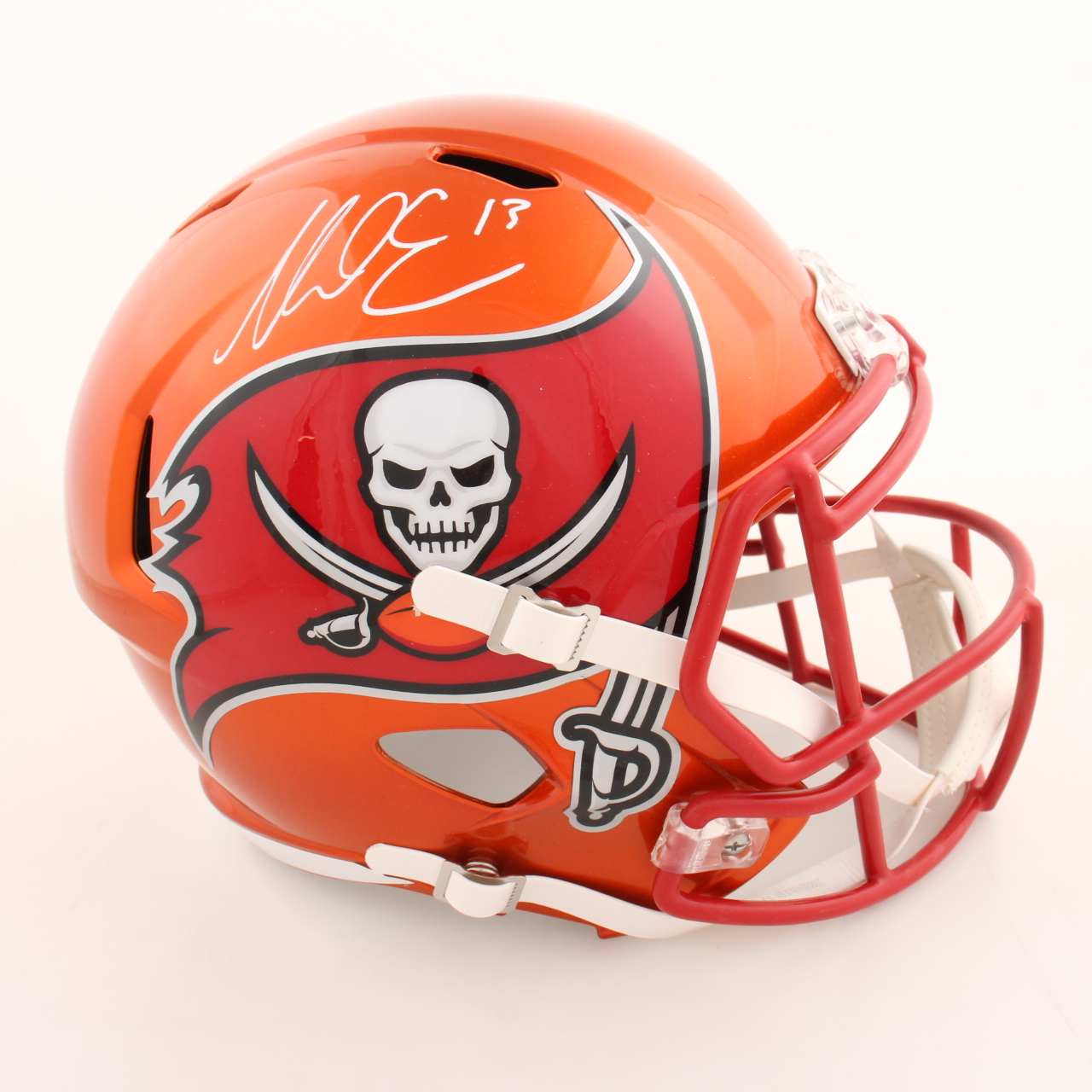 Mike Evans Signed Buccaneers Full-Size Flash Alternate Speed Helmet (Beckett) at PristineAuction.com Mike Evans Signed Buccaneers Full-Size Flash Alternate Speed Helmet (Beckett) at PristineAuction.com