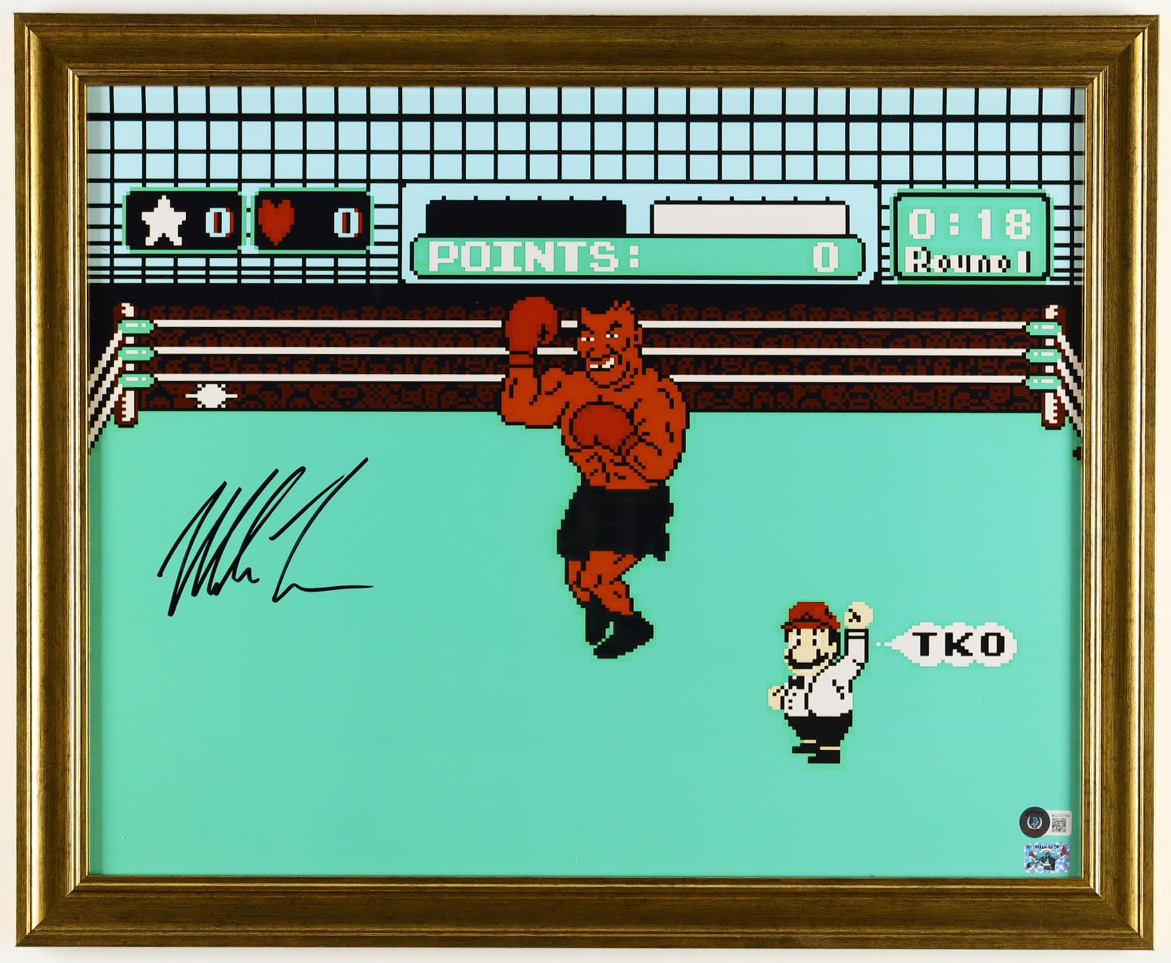Mike Tyson Signed "Punch-Out!!!" Custom Framed Photo Display (Beckett & Tyson) at PristineAuction.com Mike Tyson Signed "Punch-Out!!!" Custom Framed Photo Display (Beckett & Tyson) at PristineAuction.com