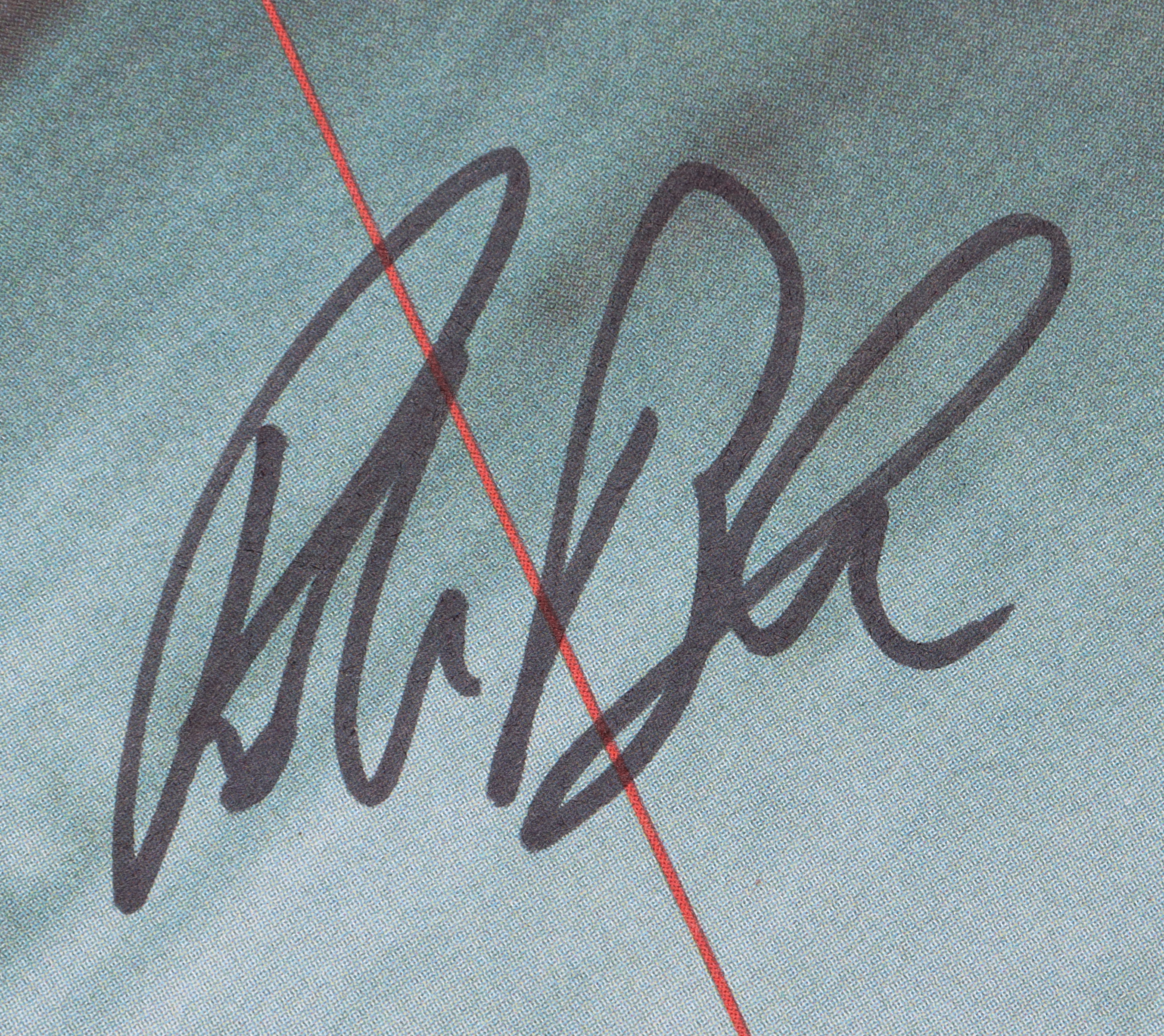 Linkin Park 10x24 Poster Band-Signed by (5) with Chester Bennington, Mike Shinoda, Brad Delson, Rob Bourdon & Joe Hahn (Beckett LOA & REAL LOA) at PristineAuction.com Linkin Park 10x24 Poster Band-Signed by (5) with Chester Bennington, Mike Shinoda, Brad Delson, Rob Bourdon & Joe Hahn (Beckett LOA & REAL LOA) at PristineAuction.com