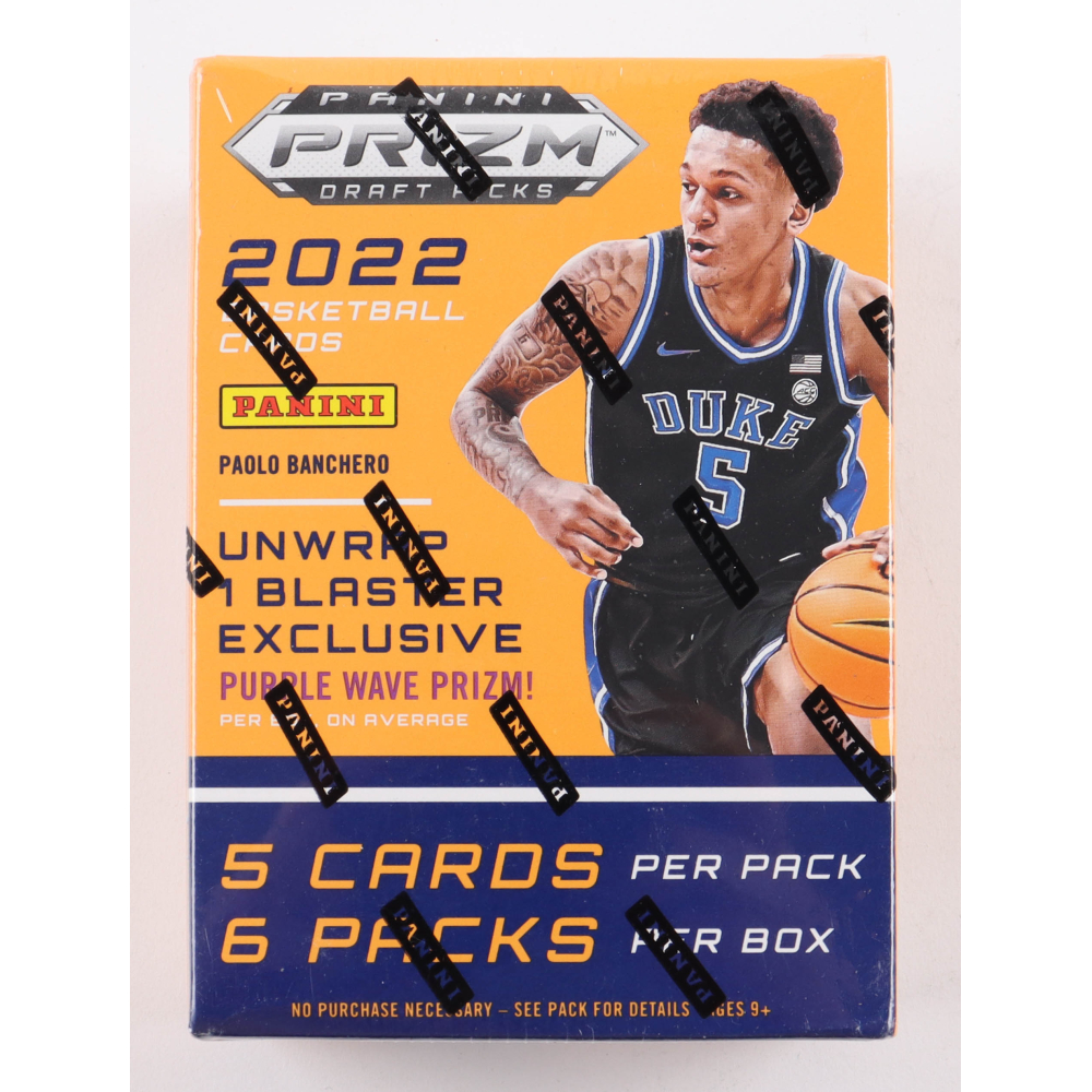 2022-23 Panini Prizm Draft Picks Basketball Blaster Box with (6) Packs at PristineAuction.com