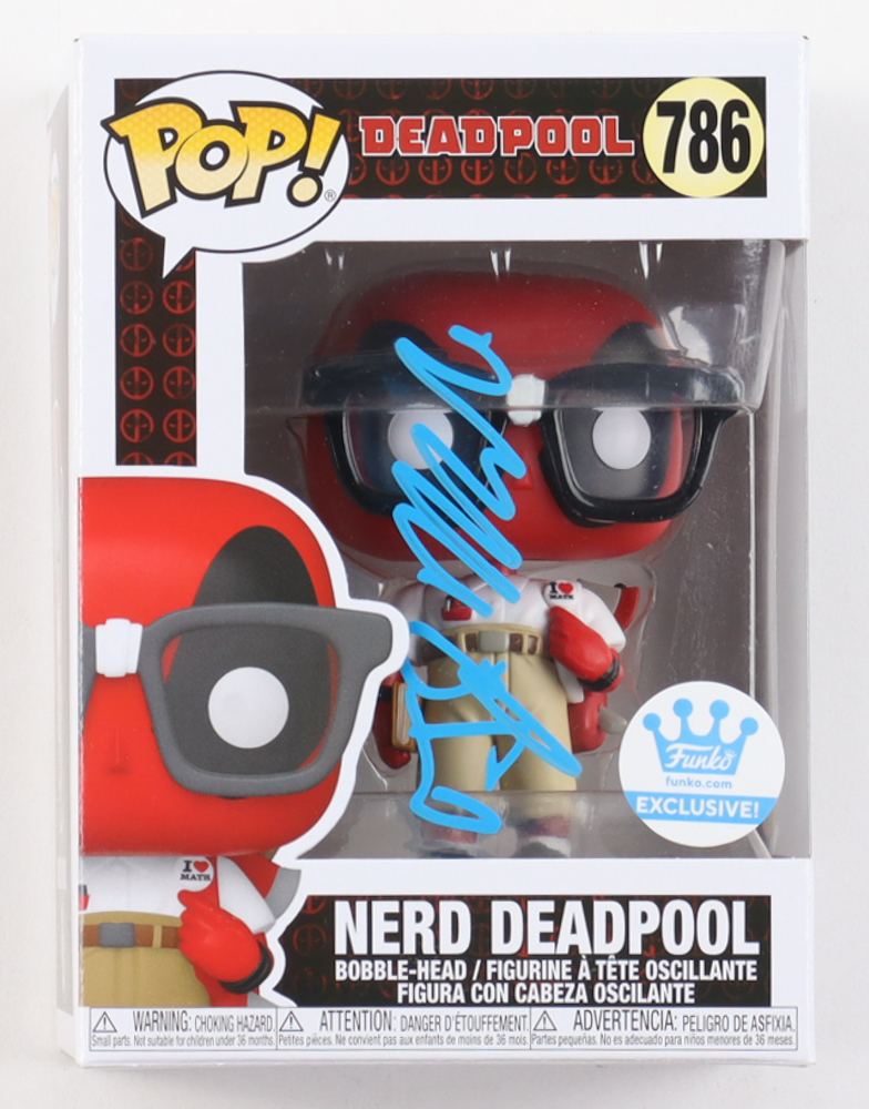 T.J. Miller Signed "Deadpool" #786 Nerd Deadpool Funko Pop! Vinyl Figure (ACOA) at PristineAuction.com T.J. Miller Signed "Deadpool" #786 Nerd Deadpool Funko Pop! Vinyl Figure (ACOA) at PristineAuction.com