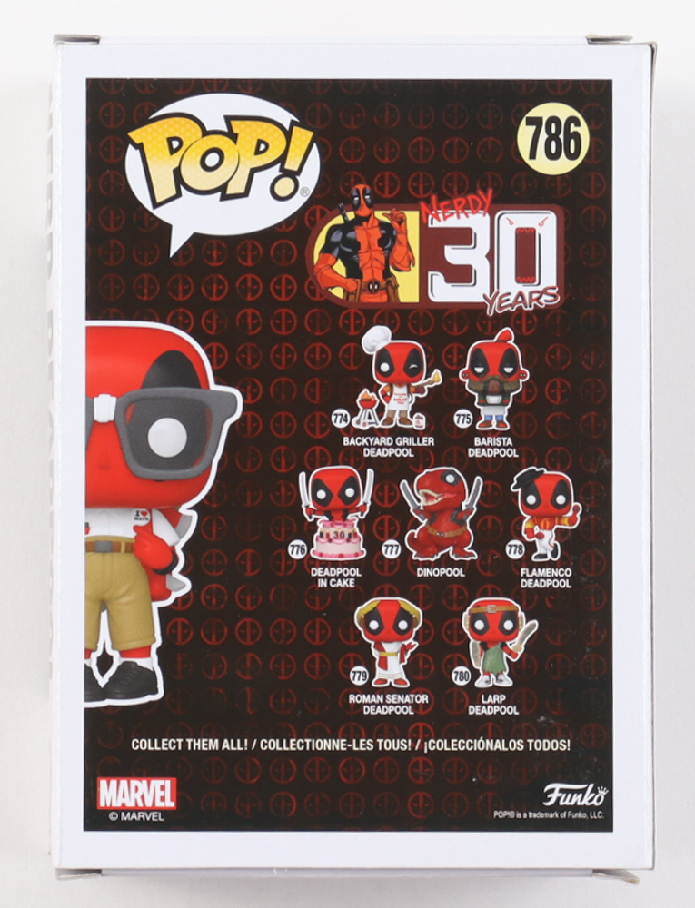T.J. Miller Signed "Deadpool" #786 Nerd Deadpool Funko Pop! Vinyl Figure (ACOA) at PristineAuction.com T.J. Miller Signed "Deadpool" #786 Nerd Deadpool Funko Pop! Vinyl Figure (ACOA) at PristineAuction.com