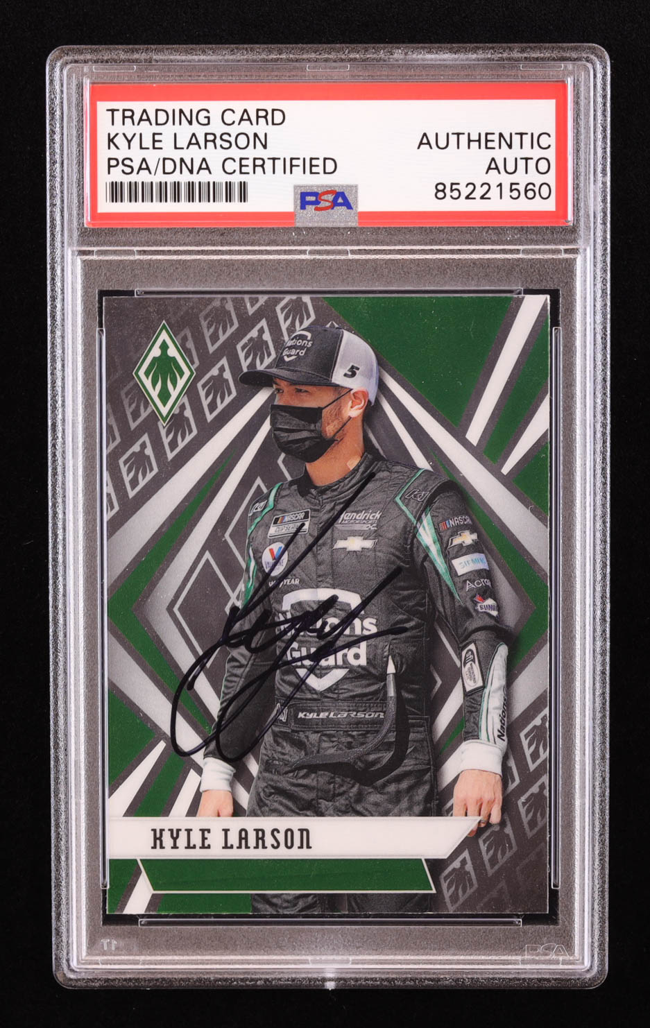 Kyle Larson Signed 2021 Panini Chronicles Phoenix #12 (PSA) at PristineAuction.com Kyle Larson Signed 2021 Panini Chronicles Phoenix #12 (PSA) at PristineAuction.com