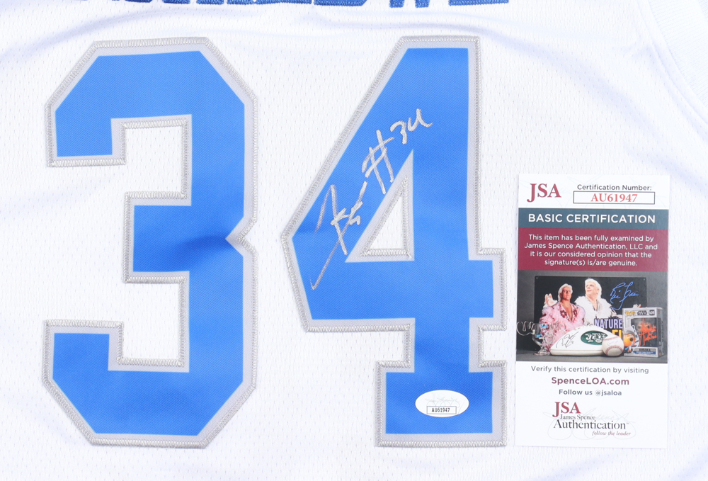 Oscar Tshiebwe Signed Jersey (JSA) at PristineAuction.com Oscar Tshiebwe Signed Jersey (JSA) at PristineAuction.com