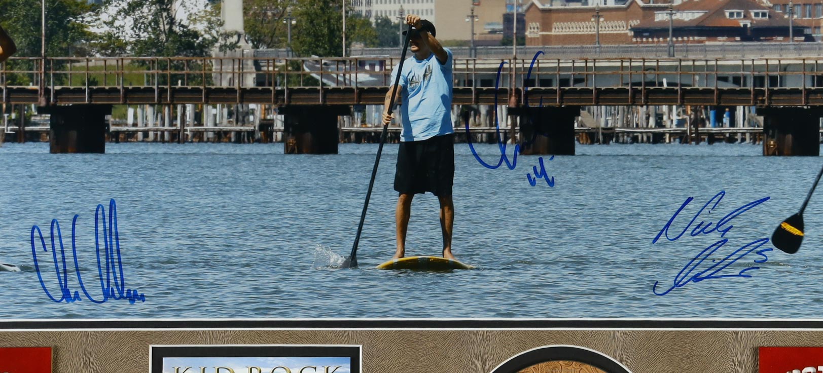 Chris Chelios, Nicklas Lidstrom & Kid Rock Signed "Detroit Rocks" Custom Framed Photo Display (JSA) at PristineAuction.com Chris Chelios, Nicklas Lidstrom & Kid Rock Signed "Detroit Rocks" Custom Framed Photo Display (JSA) at PristineAuction.com