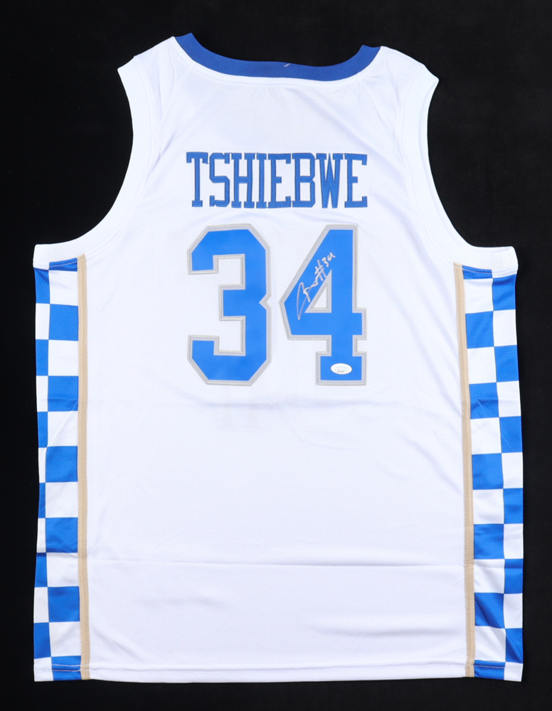 Oscar Tshiebwe Signed Jersey (JSA) at PristineAuction.com Oscar Tshiebwe Signed Jersey (JSA) at PristineAuction.com