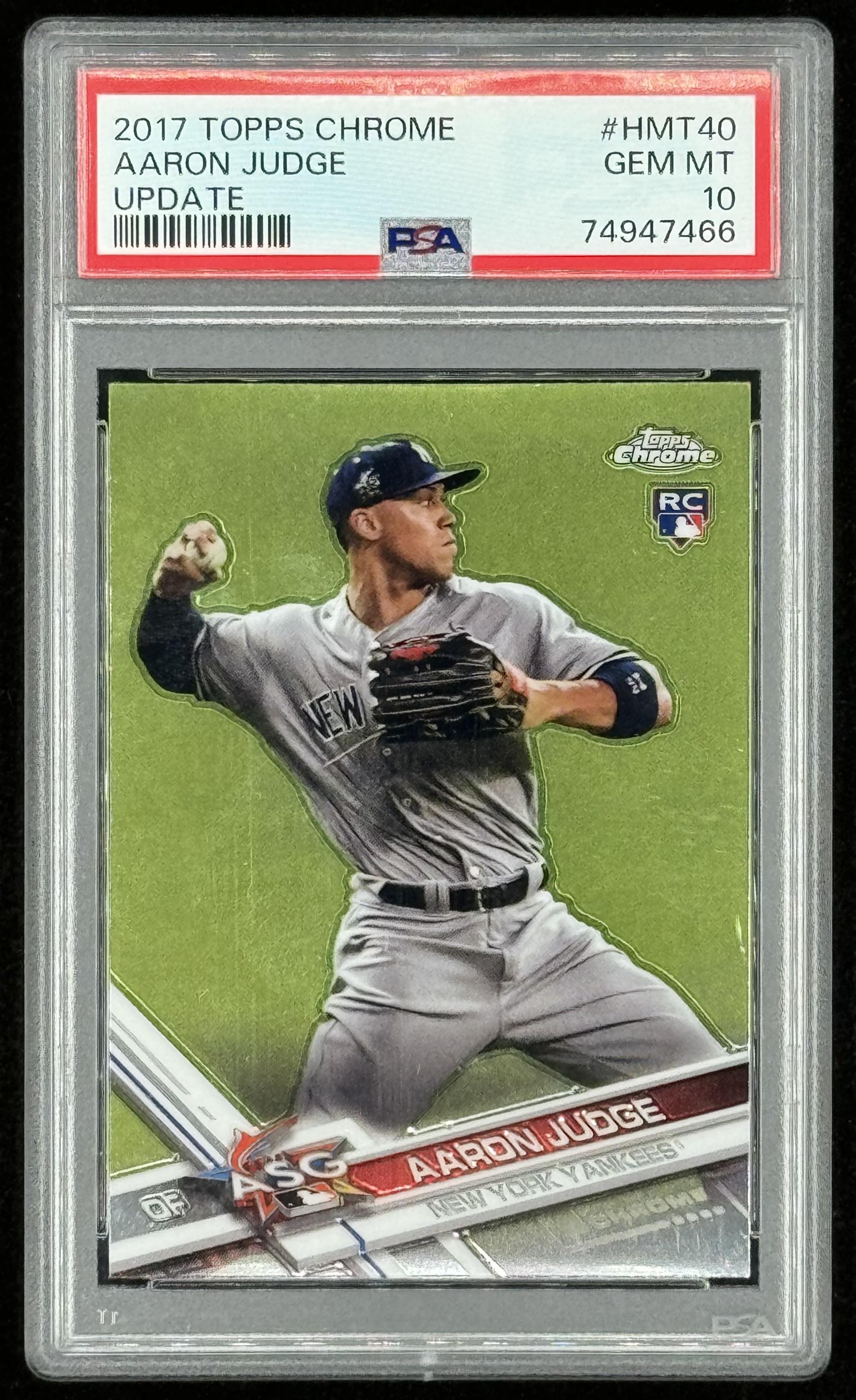 Aaron Judge 2017 Topps Chrome Update #HMT40 AS (PSA 10) at PristineAuction.com Aaron Judge 2017 Topps Chrome Update #HMT40 AS (PSA 10) at PristineAuction.com