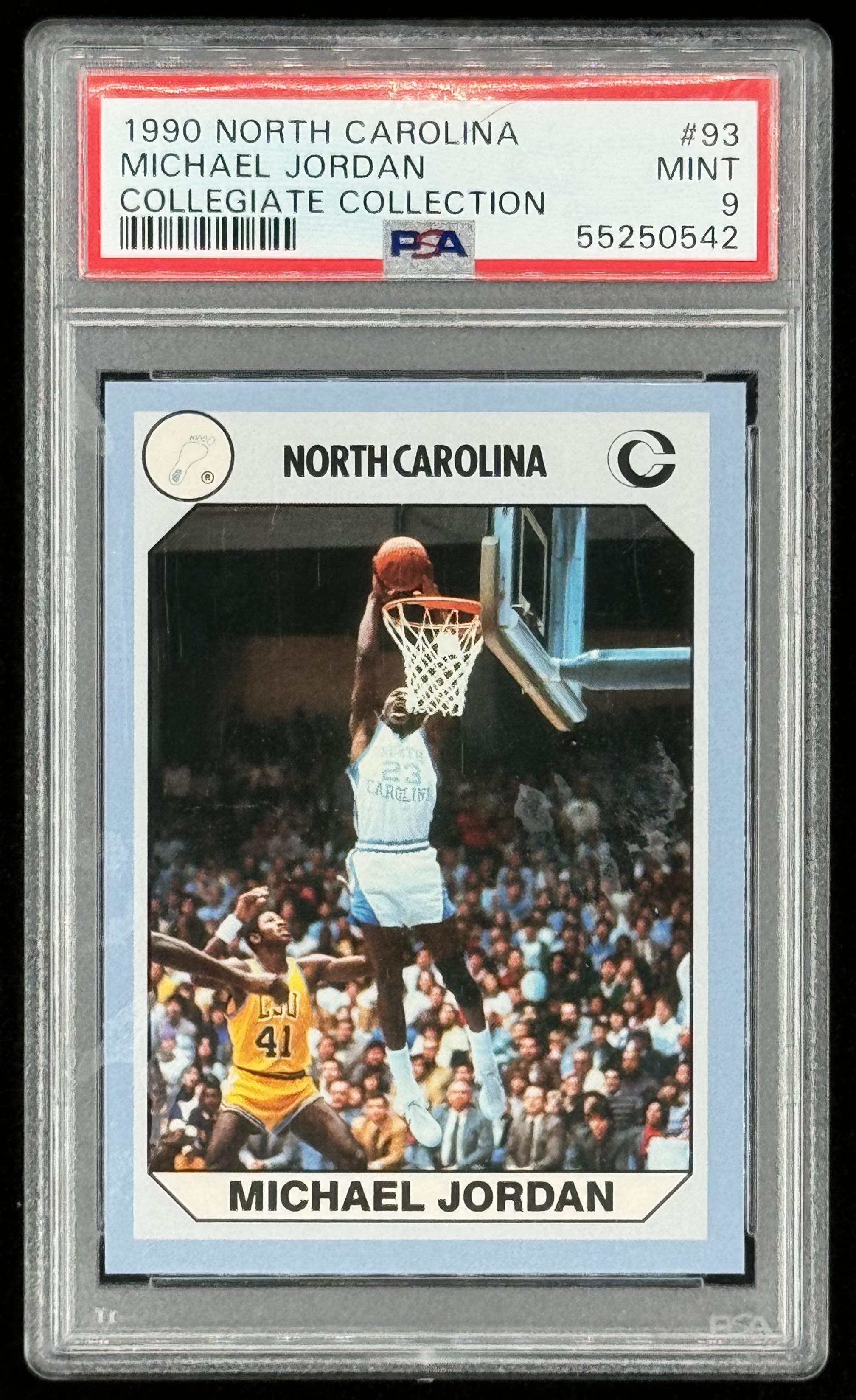 Michael Jordan 1989-90 North Carolina Collegiate Collection #93 (PSA 9) at PristineAuction.com Michael Jordan 1989-90 North Carolina Collegiate Collection #93 (PSA 9) at PristineAuction.com