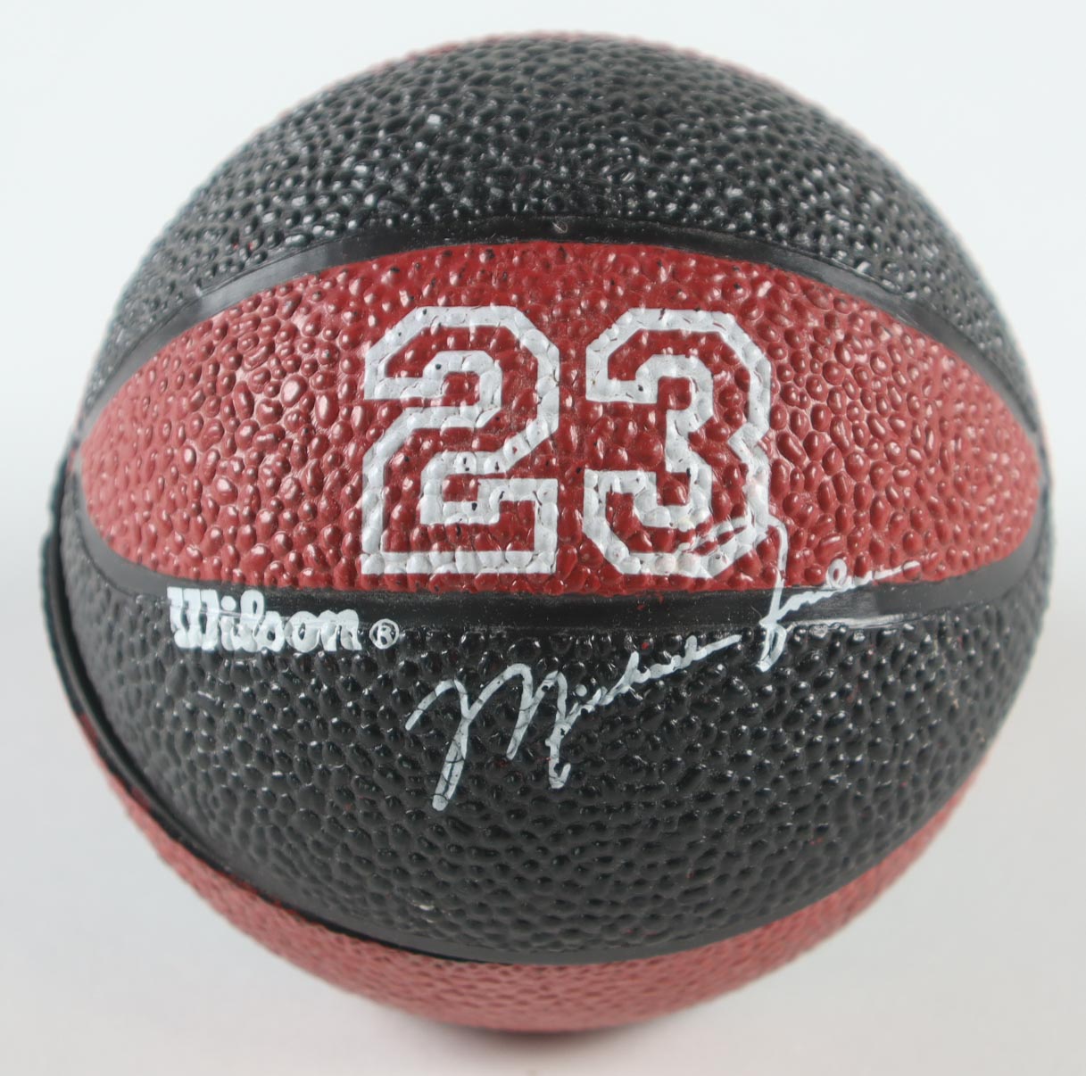 Michael Jordan Wilson Commemorative Watch in Original Mini Basketball Display Case at PristineAuction.com Michael Jordan Wilson Commemorative Watch in Original Mini Basketball Display Case at PristineAuction.com