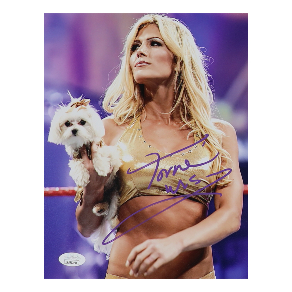 Torrie Wilson Signed Wwe 8x10 Photo Jsa Pristine Auction 