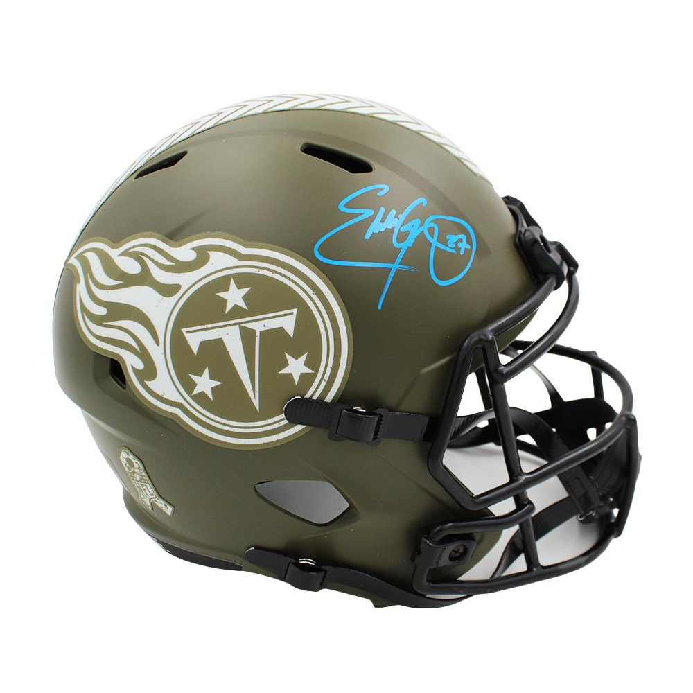 Eddie George Signed Titans Full-Size Salute to Service Alternate Speed ...