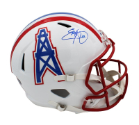 Eddie George Signed Oilers Full-Size Throwback Speed Helmet (Radtke) at PristineAuction.com