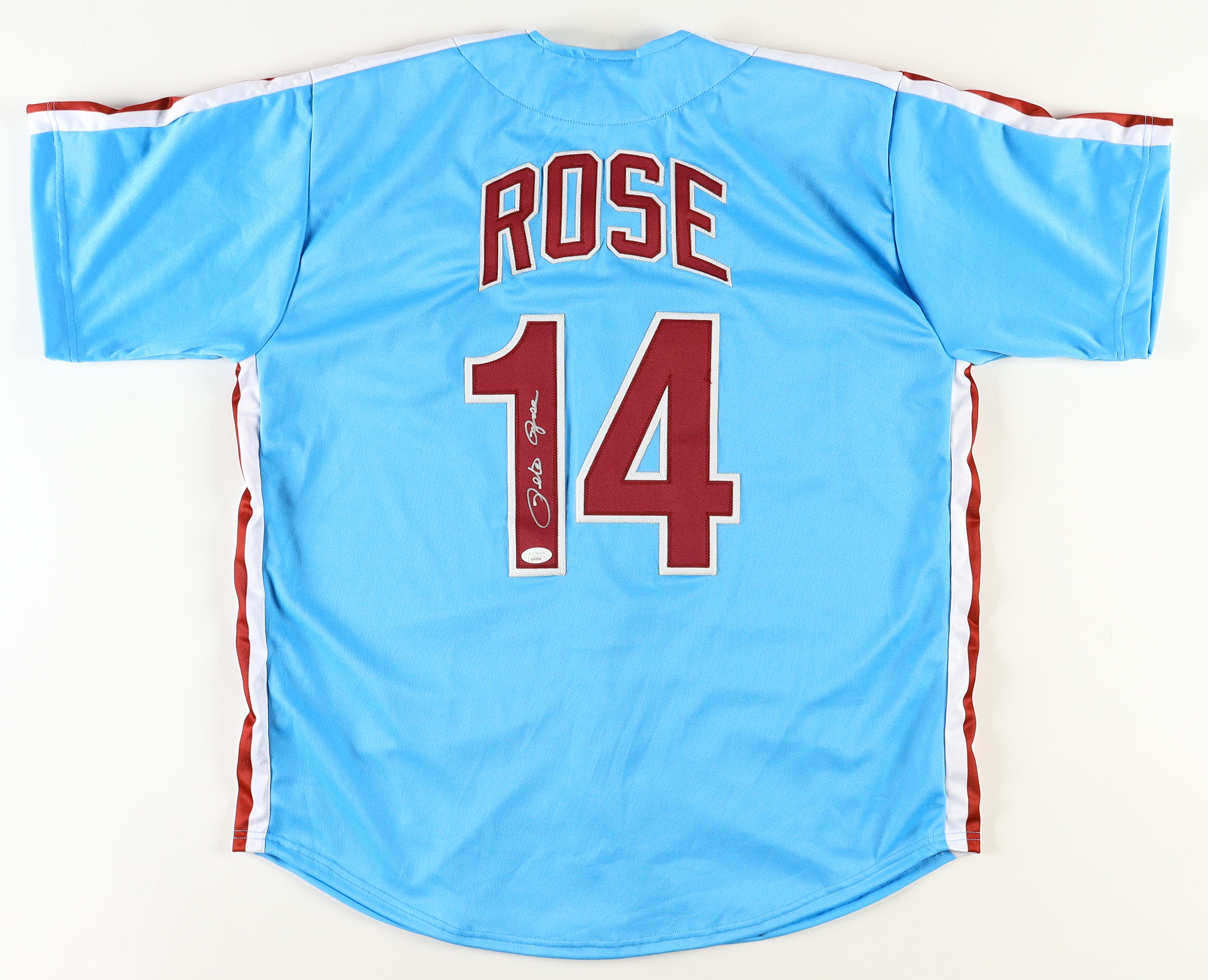 Pete Rose Signed Jersey (JSA) at PristineAuction.com Pete Rose Signed Jersey (JSA) at PristineAuction.com