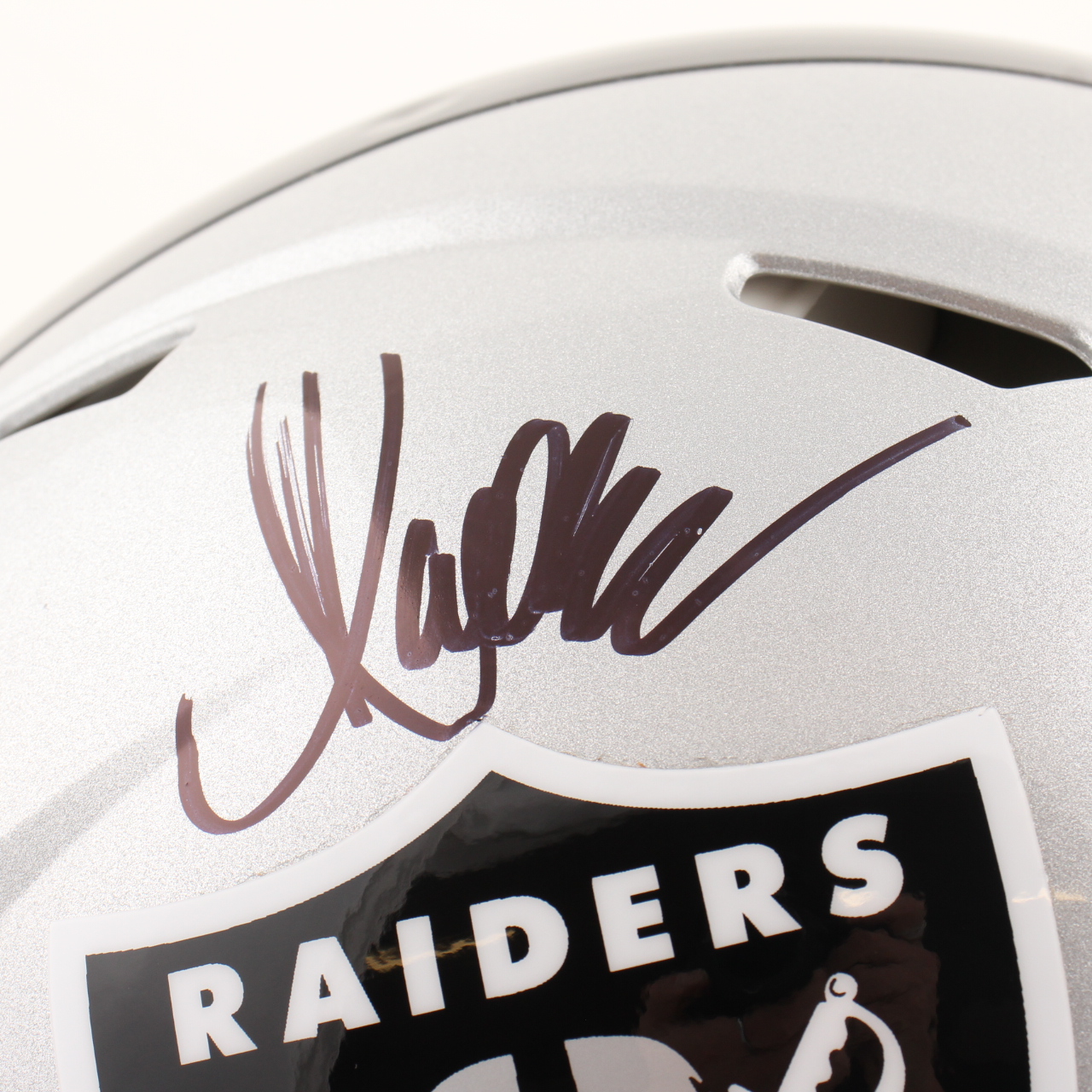 Marcus Allen Signed Raiders Full-Size Authentic On-Field Speed Helmet (Beckett) at PristineAuction.com Marcus Allen Signed Raiders Full-Size Authentic On-Field Speed Helmet (Beckett) at PristineAuction.com
