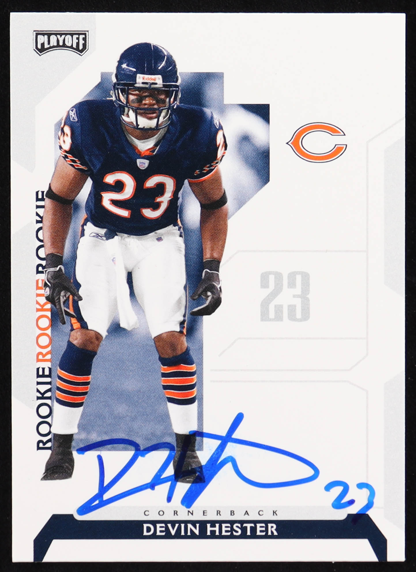 Devin Hester Signed 2006 Playoff NFL Playoffs #103 RC (PSA) at PristineAuction.com Devin Hester Signed 2006 Playoff NFL Playoffs #103 RC (PSA) at PristineAuction.com