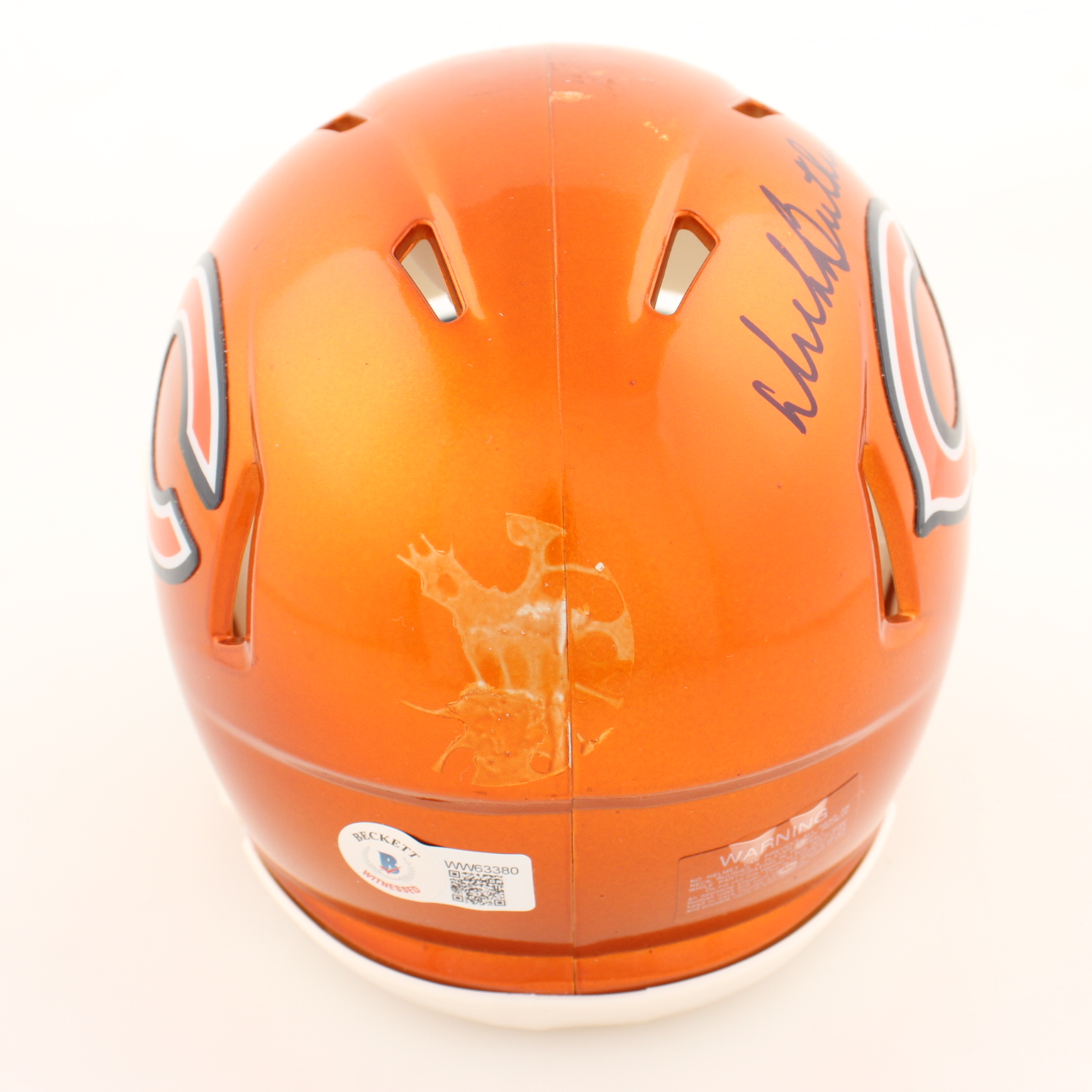 Dick Butkus Signed Bears Flash Alternate Speed Mini Helmet (Beckett) at PristineAuction.com Dick Butkus Signed Bears Flash Alternate Speed Mini Helmet (Beckett) at PristineAuction.com