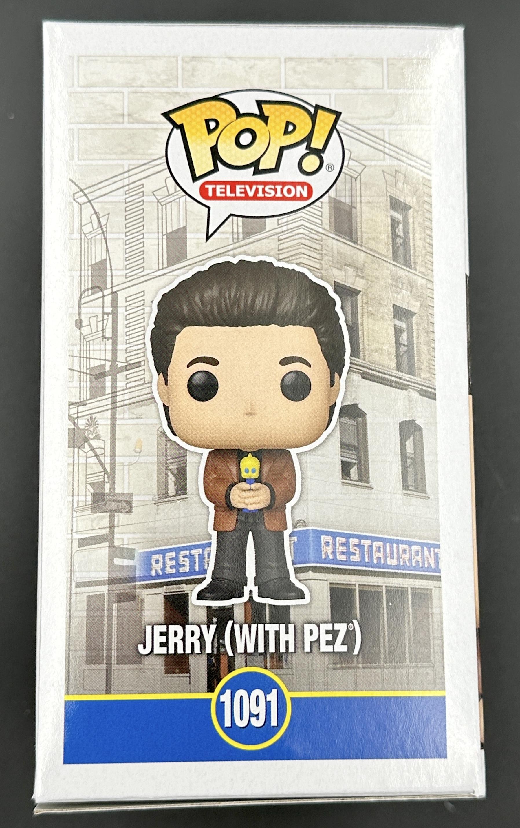 Jerry Seinfeld Signed "Seinfeld" #1091 Jerry (With Pez) Funko Pop! Vinyl Figure (JSA) at PristineAuction.com Jerry Seinfeld Signed "Seinfeld" #1091 Jerry (With Pez) Funko Pop! Vinyl Figure (JSA) at PristineAuction.com