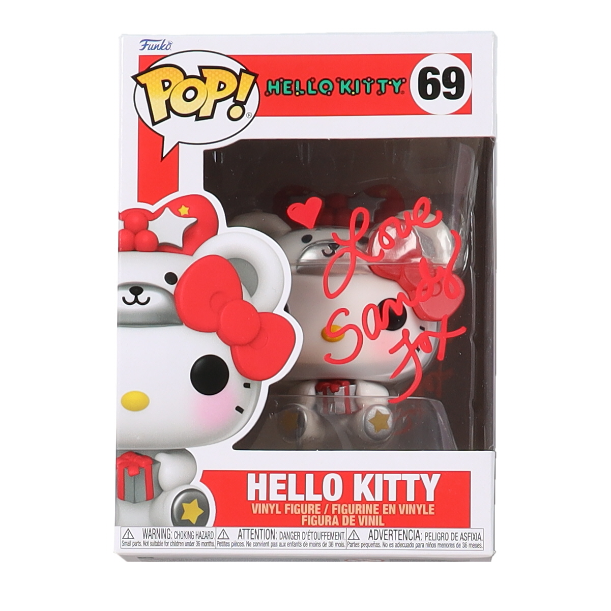 Sandy Fox Signed "Hello Kitty" #69 Hello Kitty Funko Pop! Vinyl Figure Inscribed "Love" (JSA) at PristineAuction.com Sandy Fox Signed "Hello Kitty" #69 Hello Kitty Funko Pop! Vinyl Figure Inscribed "Love" (JSA) at PristineAuction.com