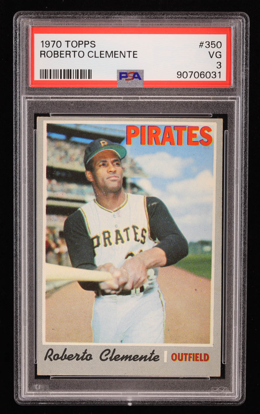 Roberto Clemente 1970 Topps #350 (PSA 3) at PristineAuction.com Roberto Clemente 1970 Topps #350 (PSA 3) at PristineAuction.com