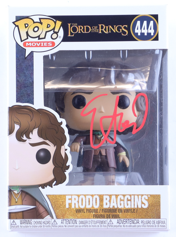 Elijah Wood Signed "Lord of the Rings" #444 Frodo Baggins Funko Pop! Vinyl Figure (Beckett) at PristineAuction.com Elijah Wood Signed "Lord of the Rings" #444 Frodo Baggins Funko Pop! Vinyl Figure (Beckett) at PristineAuction.com