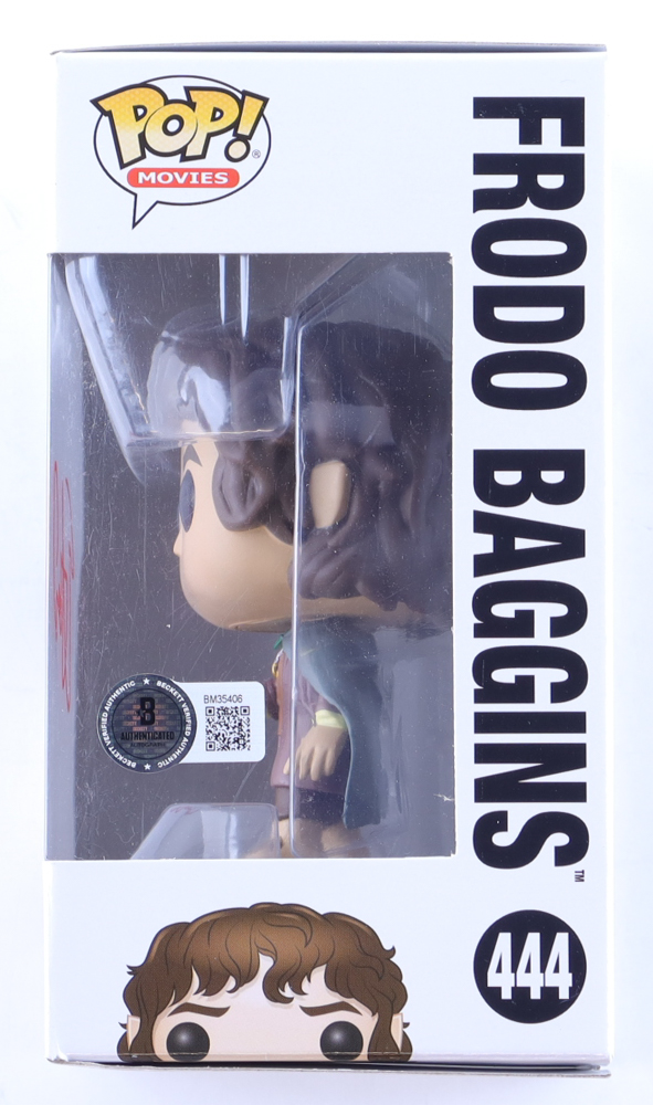 Elijah Wood Signed "Lord of the Rings" #444 Frodo Baggins Funko Pop! Vinyl Figure (Beckett) at PristineAuction.com Elijah Wood Signed "Lord of the Rings" #444 Frodo Baggins Funko Pop! Vinyl Figure (Beckett) at PristineAuction.com