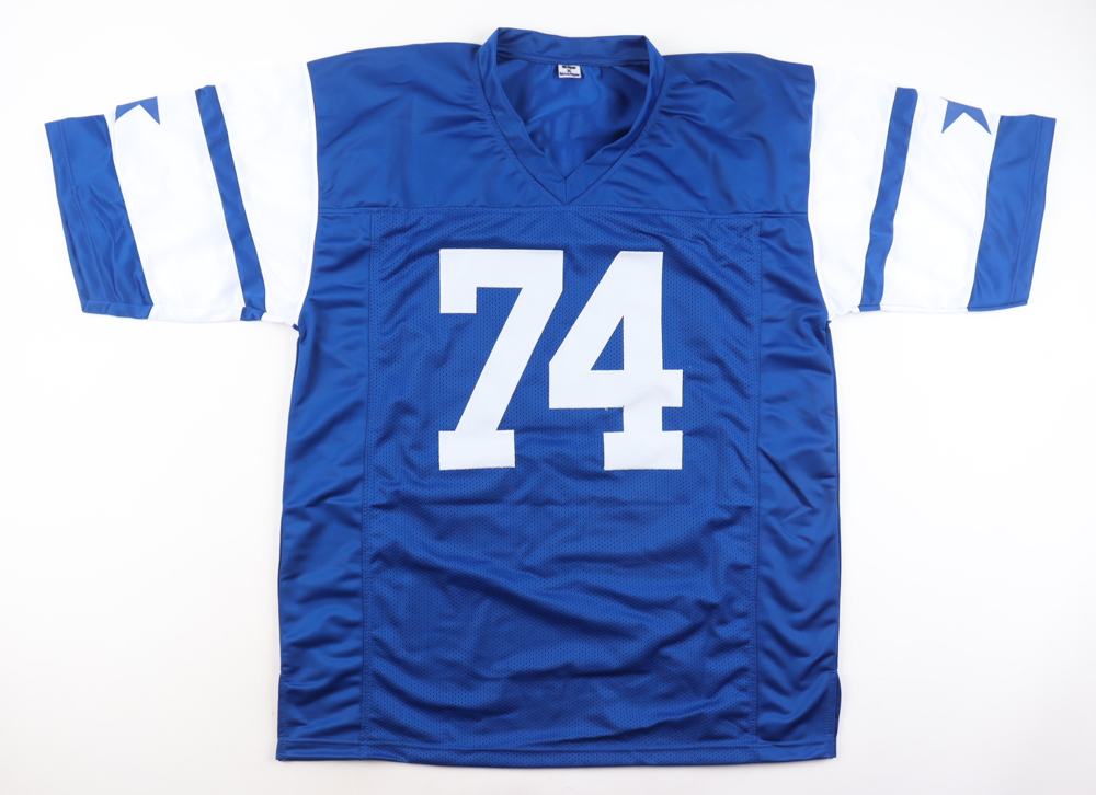 Bob Lilly Signed Jersey Inscribed "HOF 80" (Gameday) at PristineAuction.com Bob Lilly Signed Jersey Inscribed "HOF 80" (Gameday) at PristineAuction.com