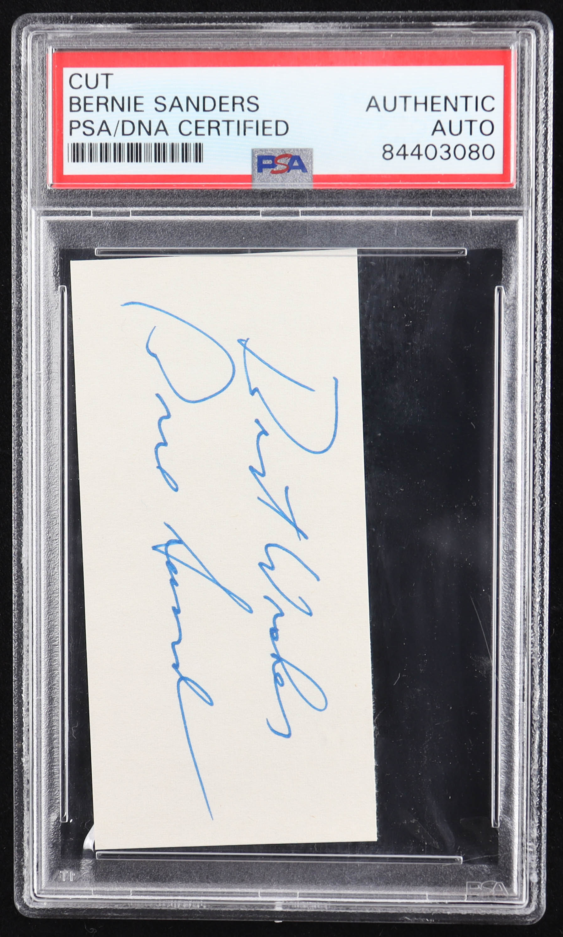 Bernie Sanders Signed Cut Inscribed "Best Wishes" (PSA) at PristineAuction.com Bernie Sanders Signed Cut Inscribed "Best Wishes" (PSA) at PristineAuction.com