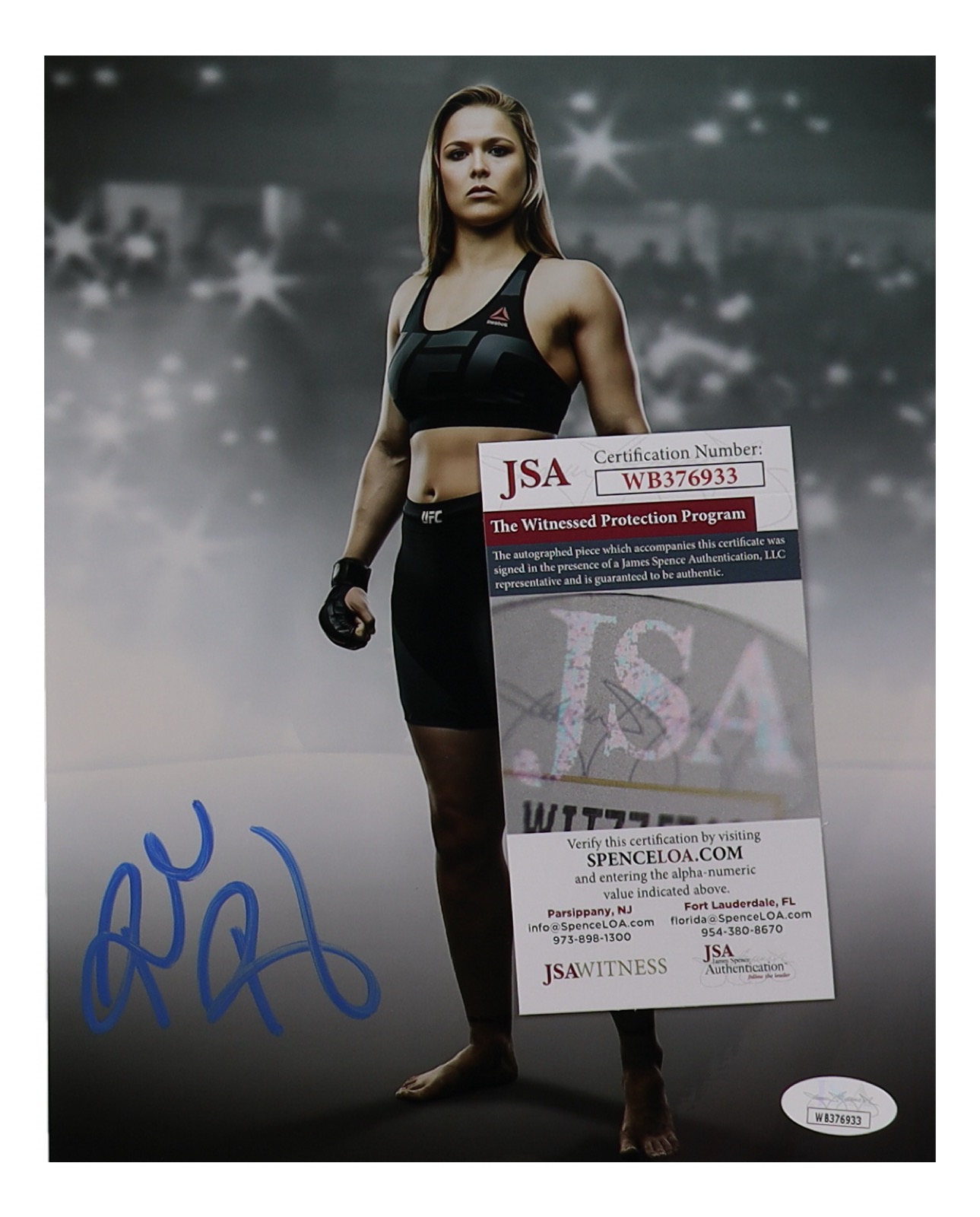 Ronda Rousey Signed UFC 8x10 Photo (JSA) at PristineAuction.com Ronda Rousey Signed UFC 8x10 Photo (JSA) at PristineAuction.com