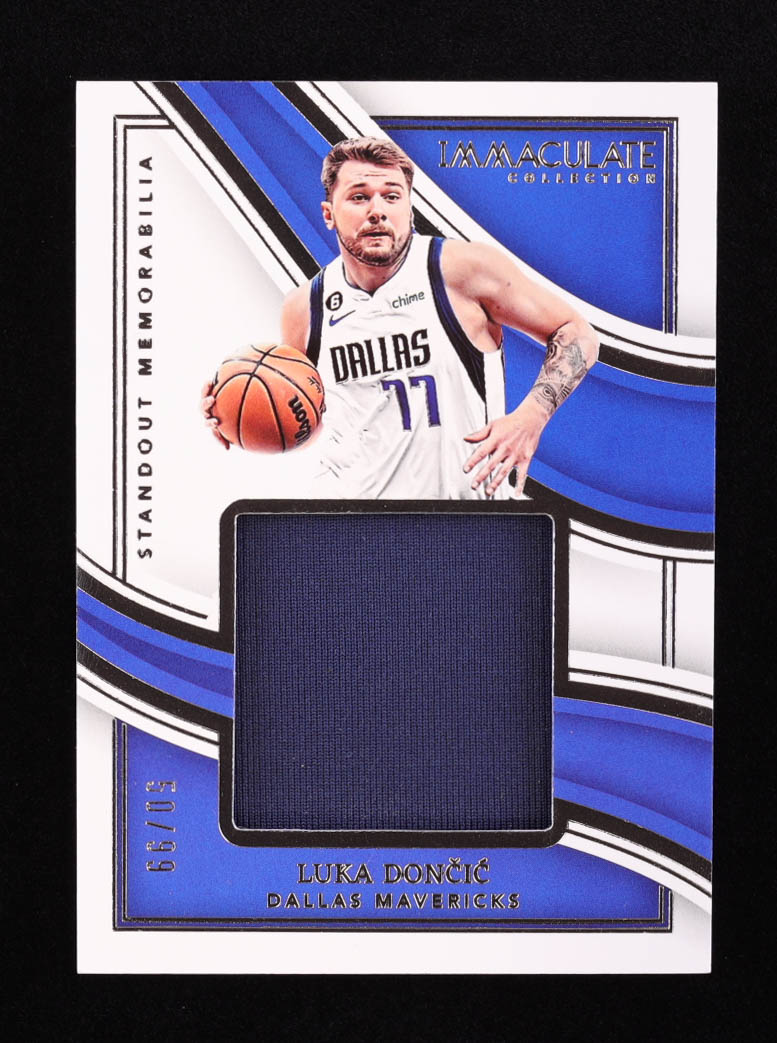 Luka Doncic 2022-23 Immaculate Collection Standout Memorabilia #16 #50/99 at PristineAuction.com Luka Doncic 2022-23 Immaculate Collection Standout Memorabilia #16 #50/99 at PristineAuction.com