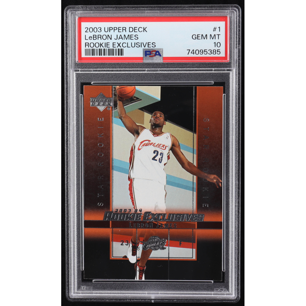 upper deck rookie exclusives lebron james