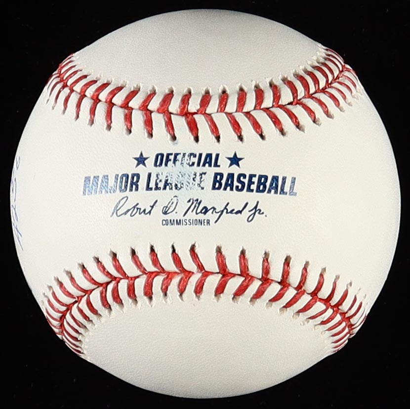 Pete Rose Signed OML Hall of Fame Logo Baseball Inscribed "4256" (JSA) at PristineAuction.com Pete Rose Signed OML Hall of Fame Logo Baseball Inscribed "4256" (JSA) at PristineAuction.com