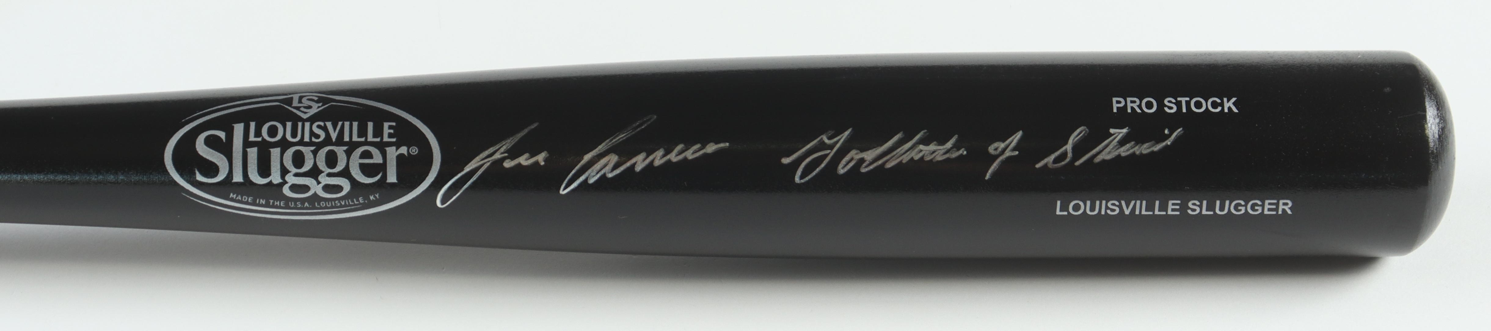 Jose Canseco Signed Louisville Slugger Baseball Bat Inscribed "Godfather of Steroids" (JSA) at PristineAuction.com Jose Canseco Signed Louisville Slugger Baseball Bat Inscribed "Godfather of Steroids" (JSA) at PristineAuction.com