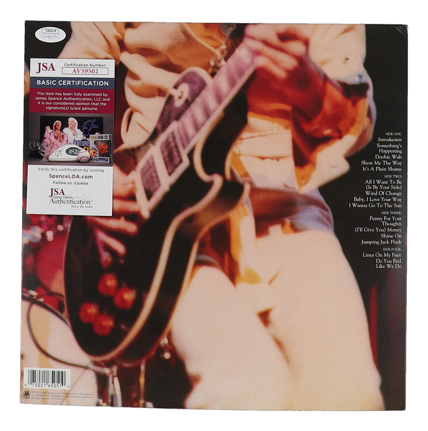 Peter Frampton Signed "Frampton Comes Alive!" Vinyl Record Album Cover (JSA) at PristineAuction.com Peter Frampton Signed "Frampton Comes Alive!" Vinyl Record Album Cover (JSA) at PristineAuction.com