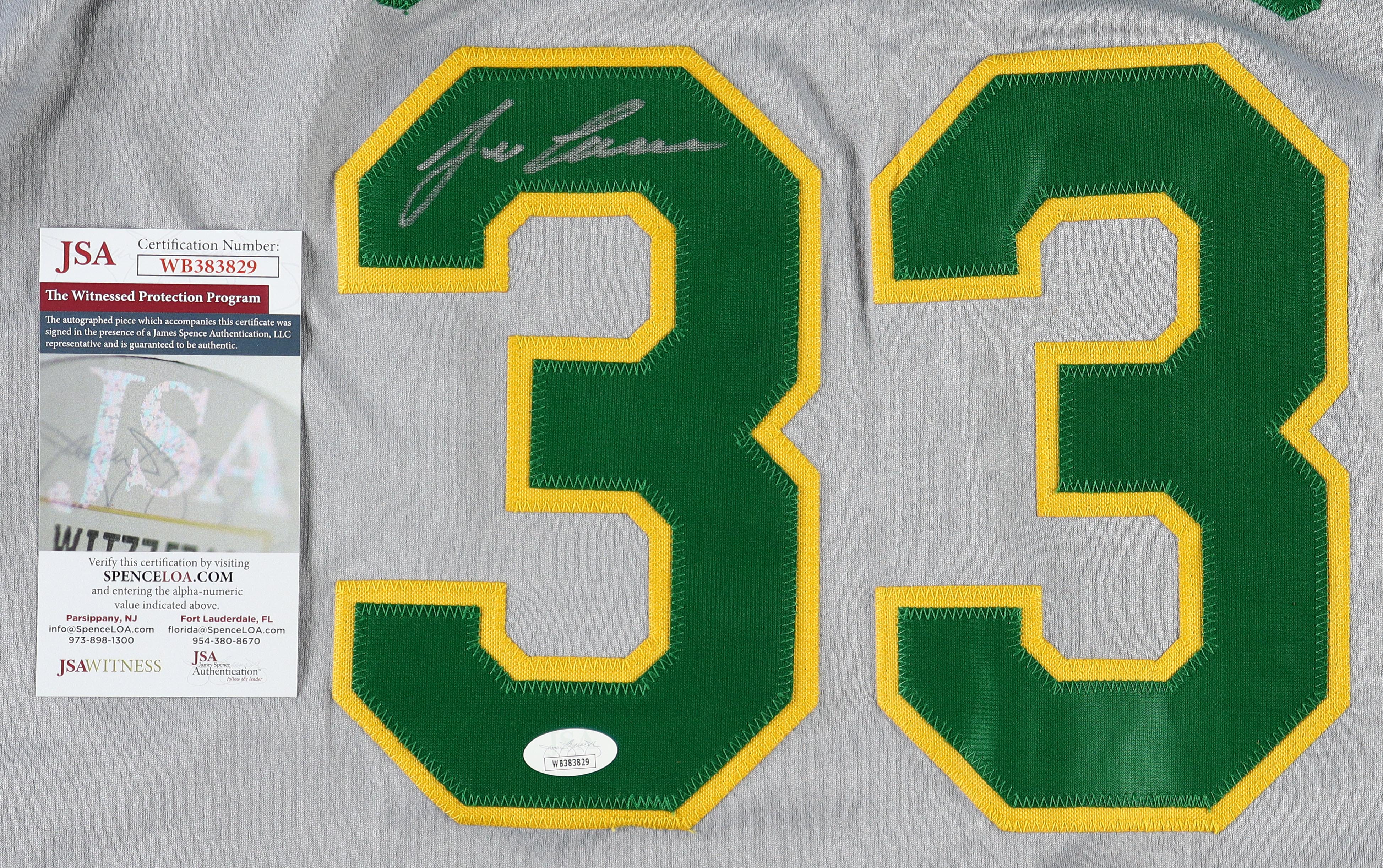Jose Canseco Signed Jersey (JSA) at PristineAuction.com Jose Canseco Signed Jersey (JSA) at PristineAuction.com