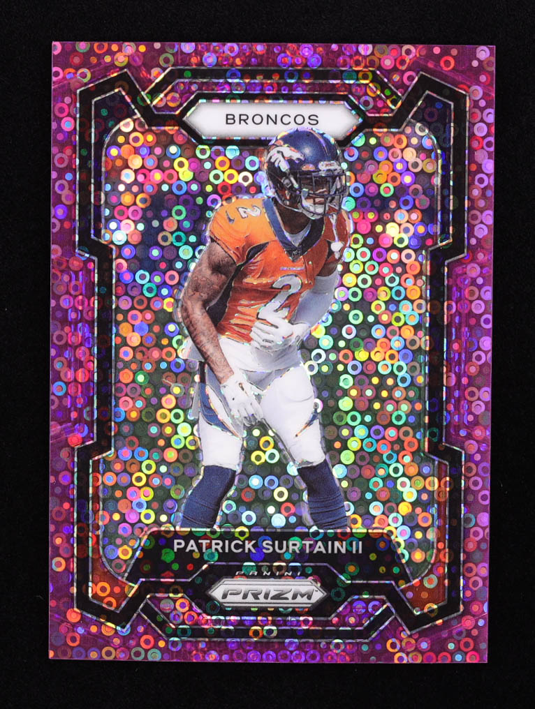 Patrick Surtain II 2022 Panini Prizm Prizms No Huddle Purple #92 RC #2/35 at PristineAuction.com Patrick Surtain II 2022 Panini Prizm Prizms No Huddle Purple #92 RC #2/35 at PristineAuction.com