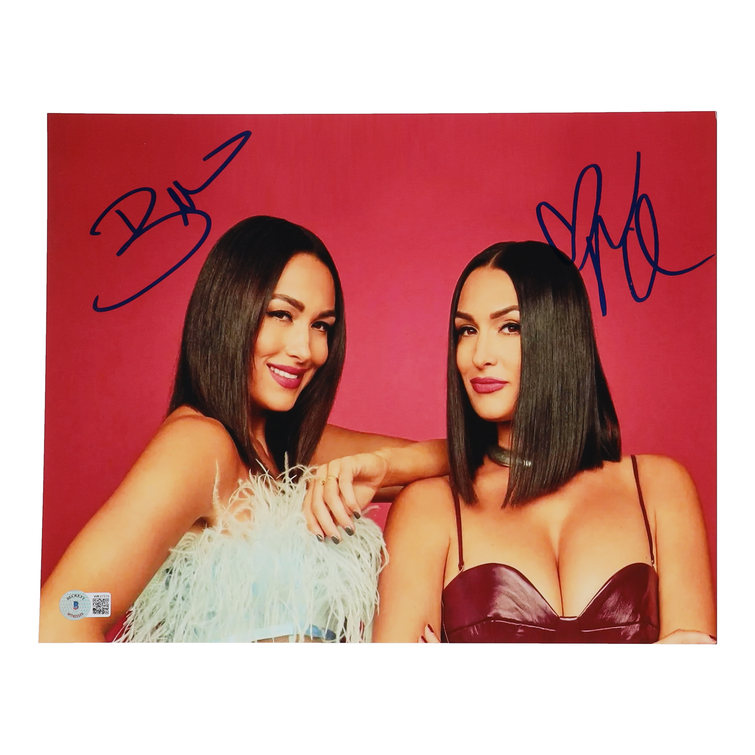 Nikki Bella & Brie Bella Signed 11x14 Photo (Beckett) | Pristine Auction